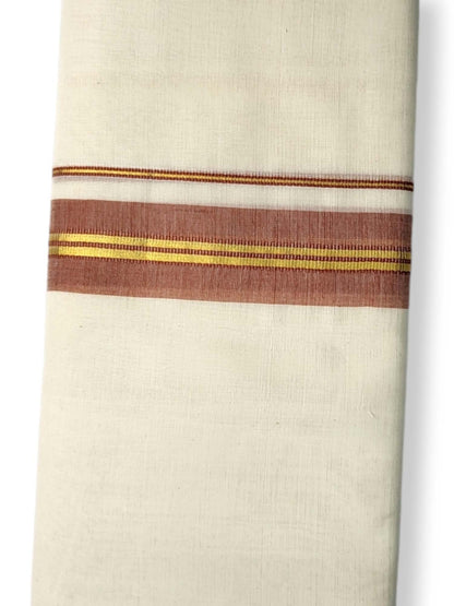  Kerala Balaramapuram Pure Cotton Handloom Mundu/Dhoti 