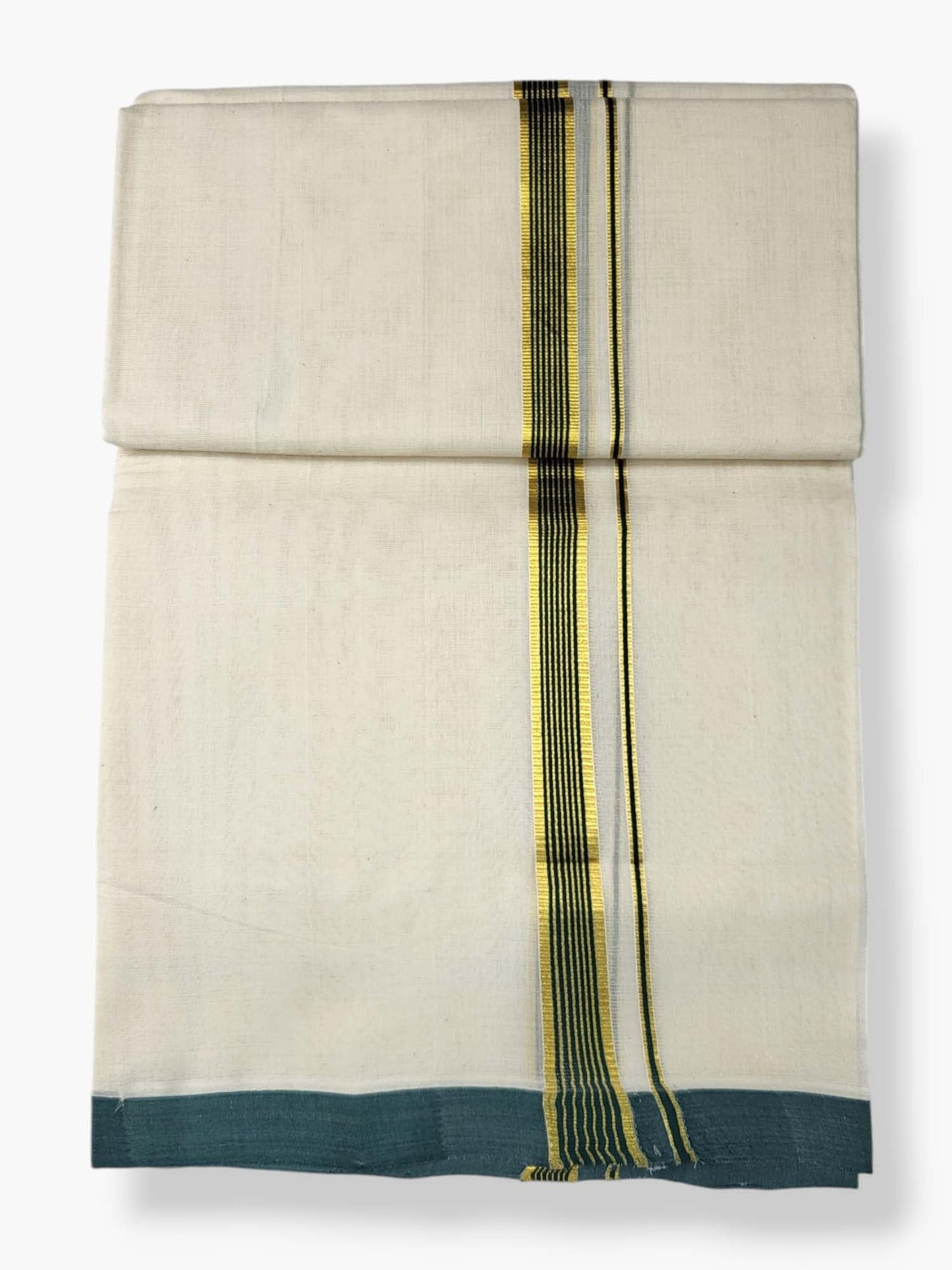  Kerala Balaramapuram Pure Cotton Handloom Mundu/Dhoti 