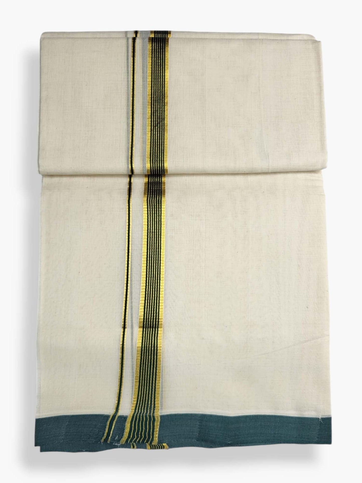  Kerala Balaramapuram Pure Cotton Handloom Mundu/Dhoti 