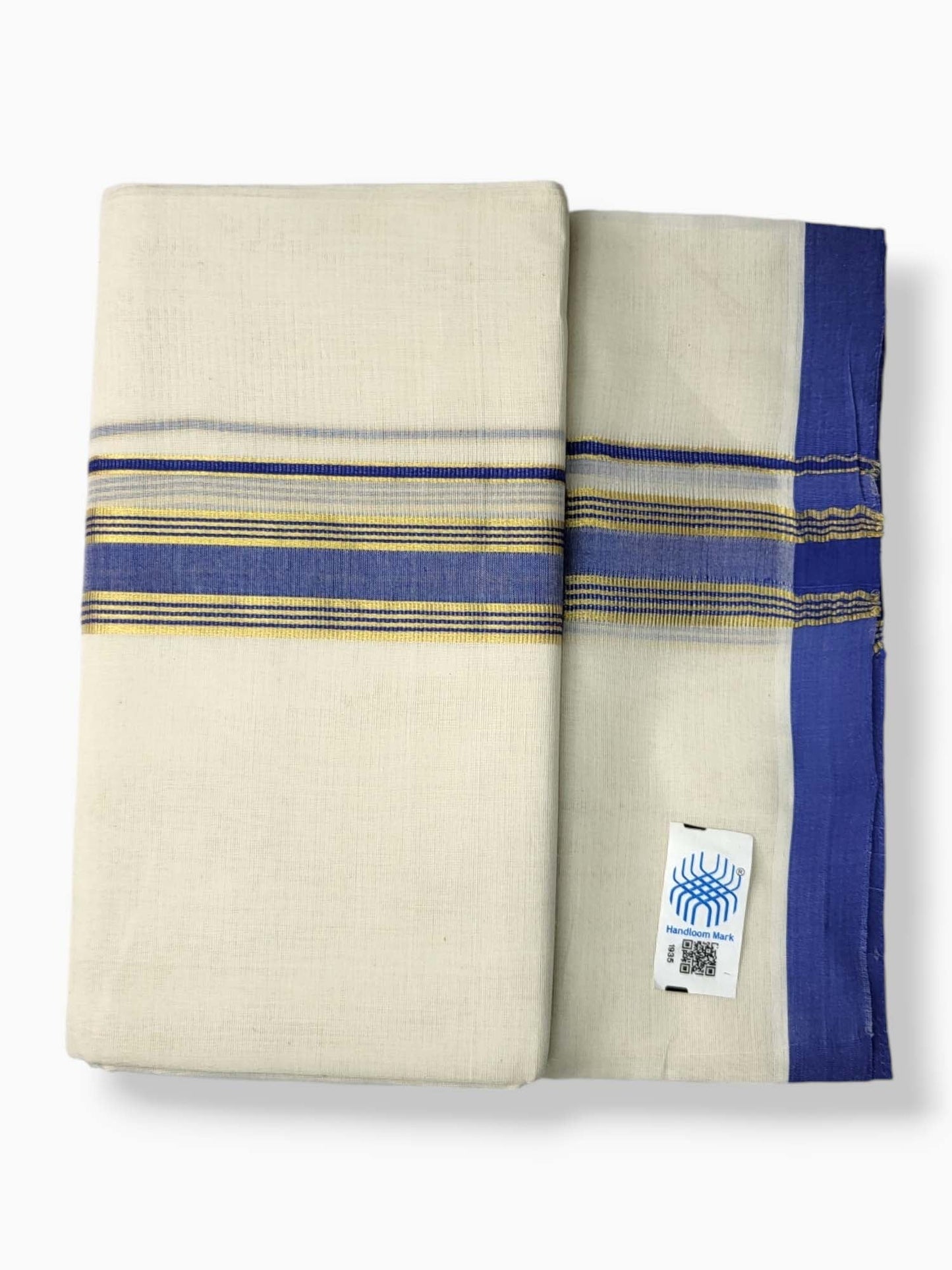  Kerala Balaramapuram Pure Cotton Handloom Mundu/Dhoti 