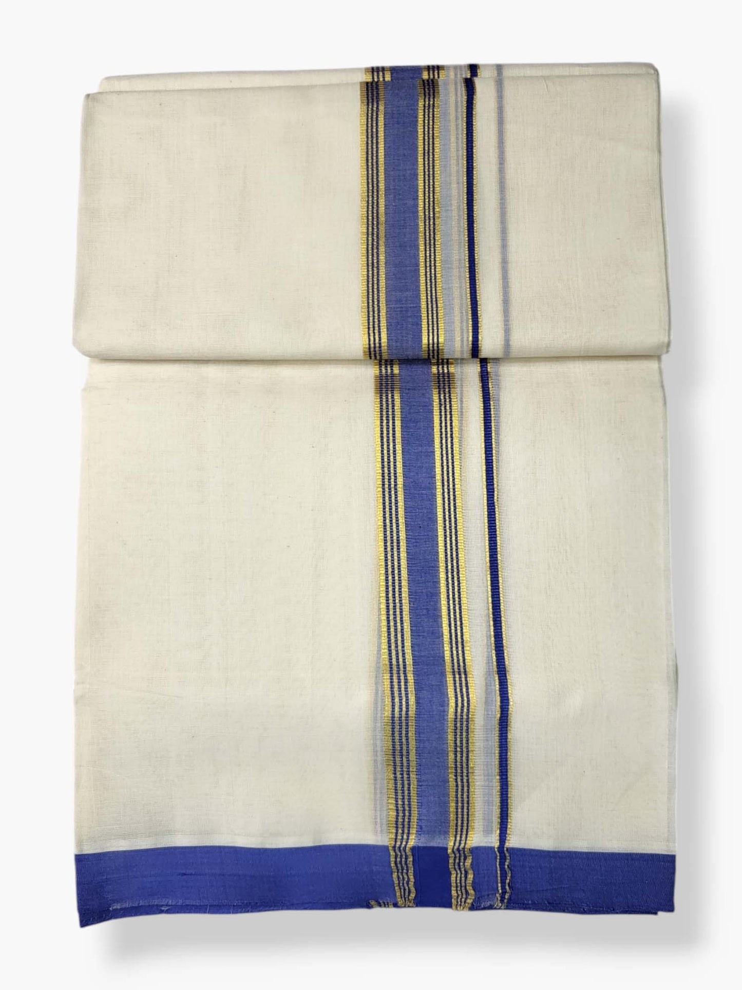  Kerala Balaramapuram Pure Cotton Handloom Mundu/Dhoti 