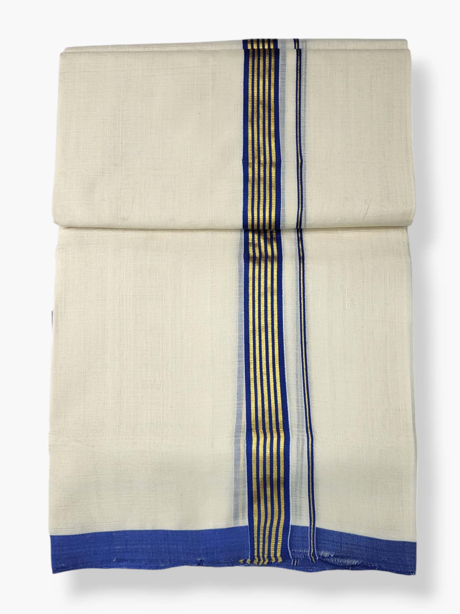  Kerala Balaramapuram Pure Cotton Handloom Mundu/Dhoti 