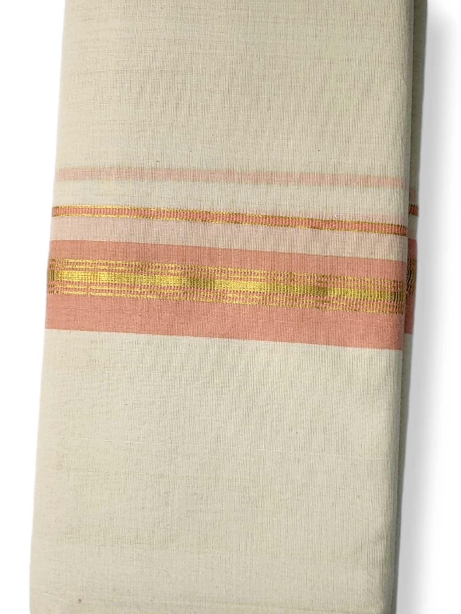  Kerala Balaramapuram Pure Cotton Handloom Mundu/Dhoti 