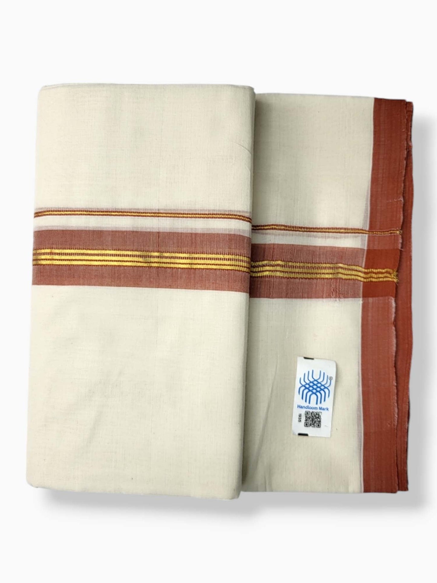  Kerala Balaramapuram Pure Cotton Handloom Mundu/Dhoti 