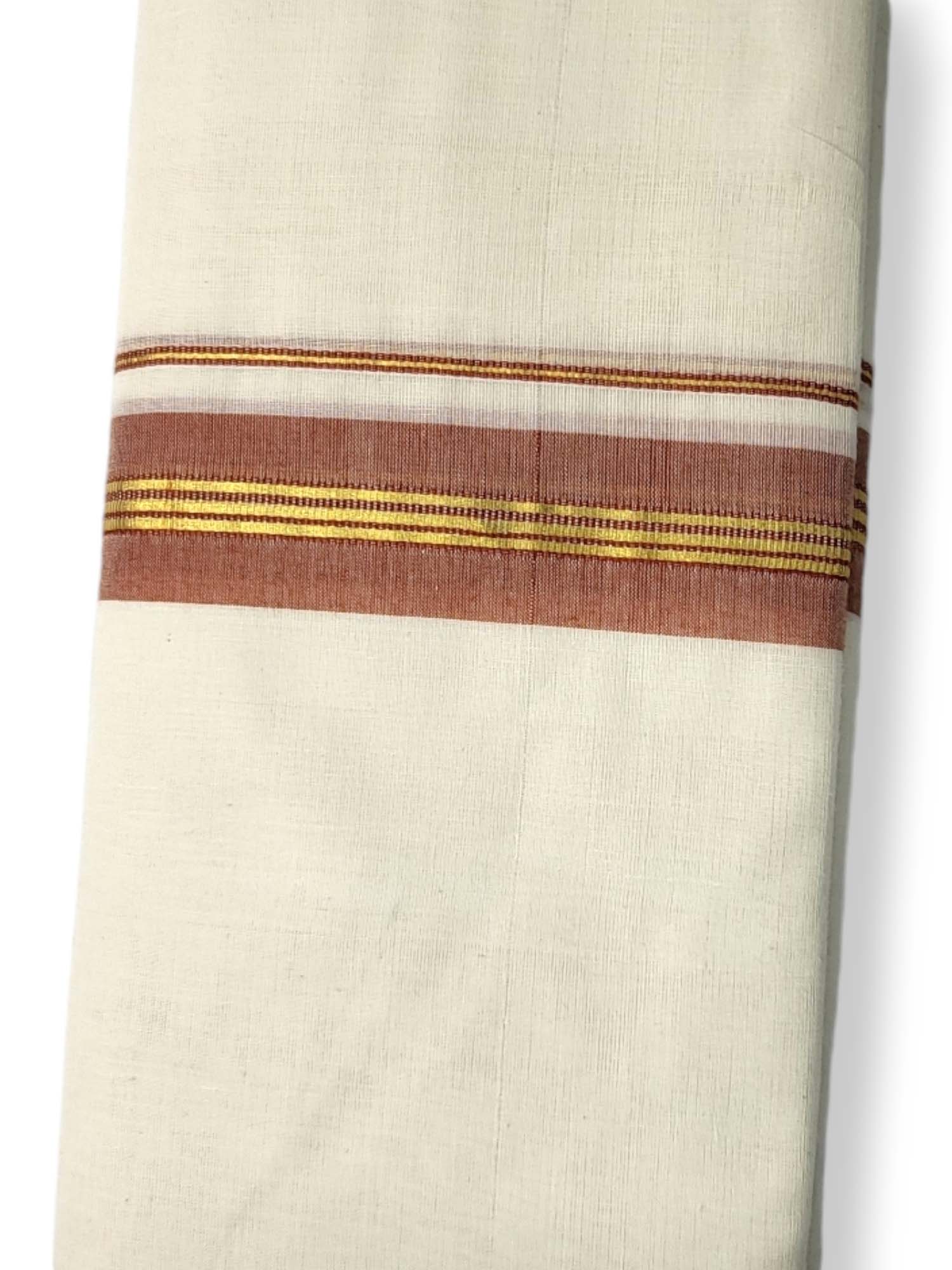  Kerala Balaramapuram Pure Cotton Handloom Mundu/Dhoti 