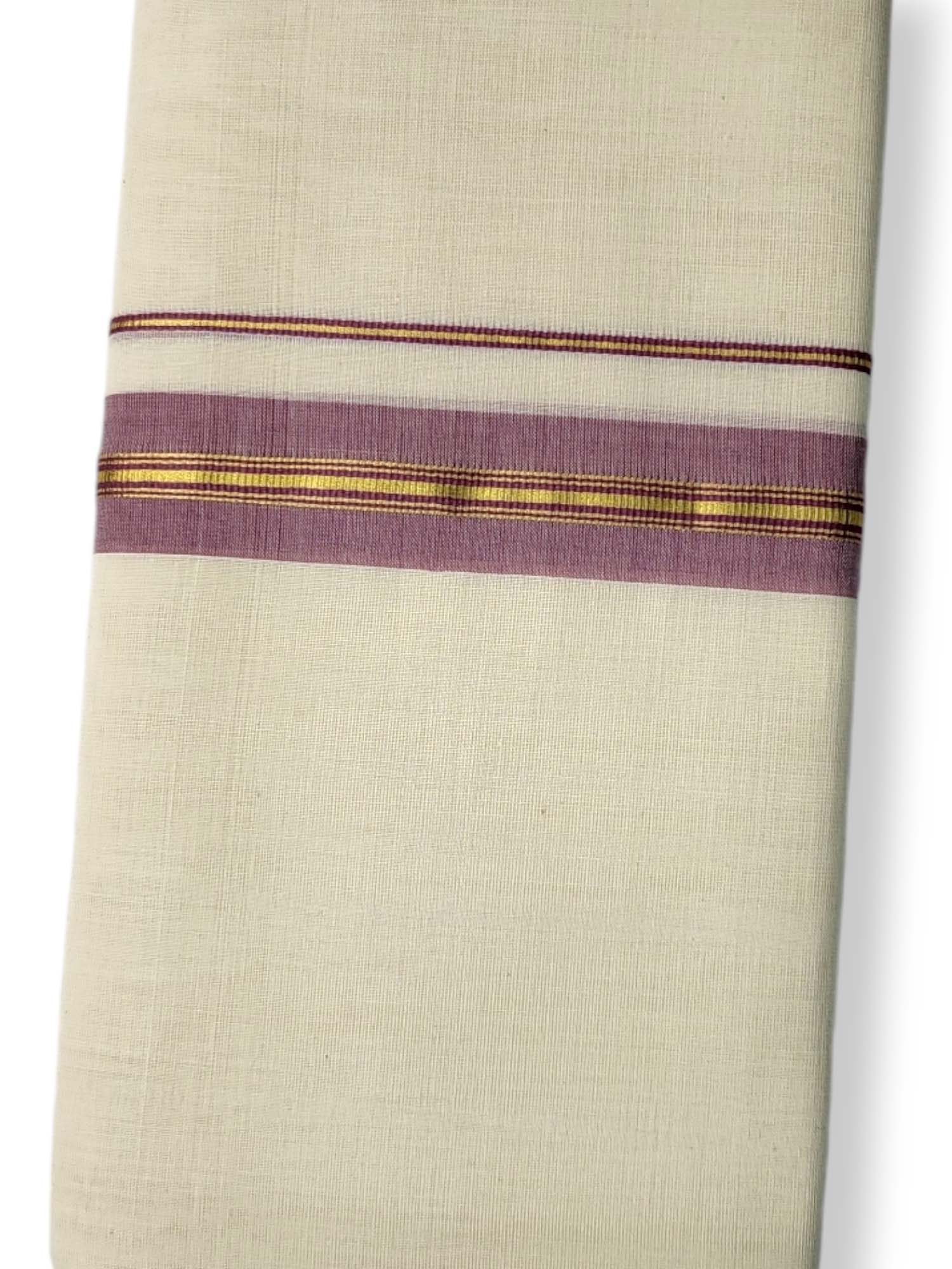  Kerala Balaramapuram Pure Cotton Handloom Mundu/Dhoti 