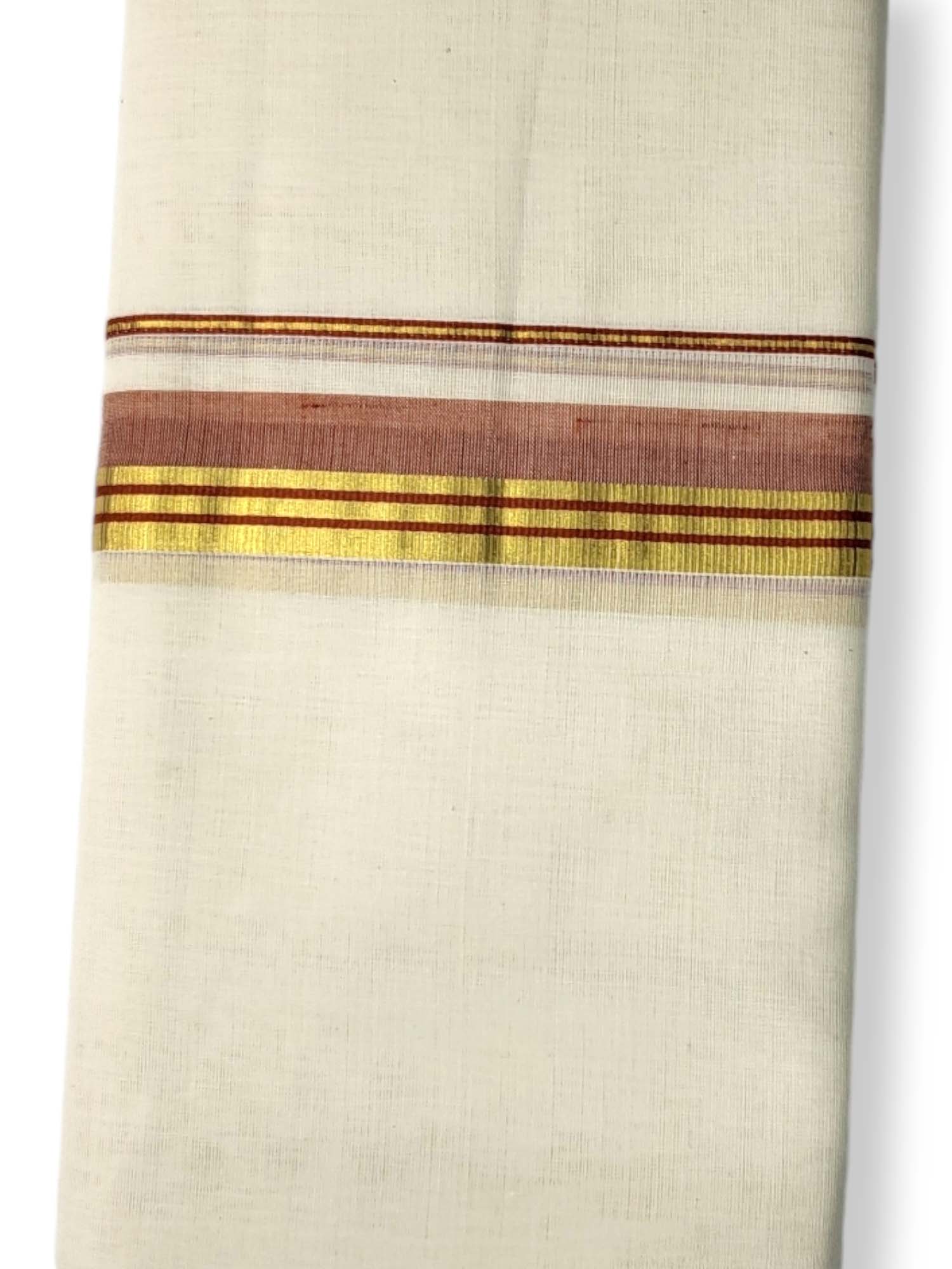  Kerala Balaramapuram Pure Cotton Handloom Mundu/Dhoti 