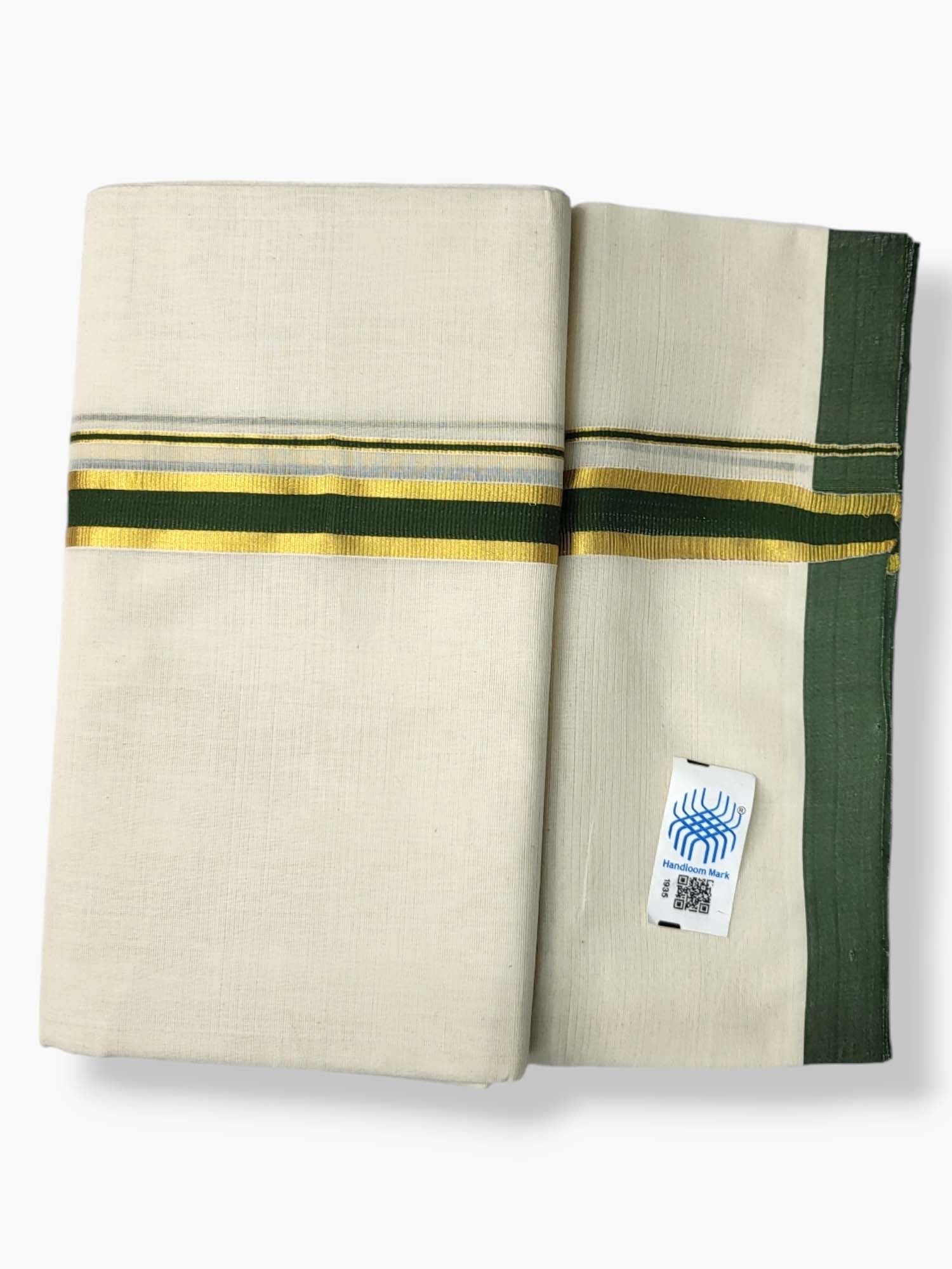  Kerala Balaramapuram Pure Cotton Handloom Mundu/Dhoti 