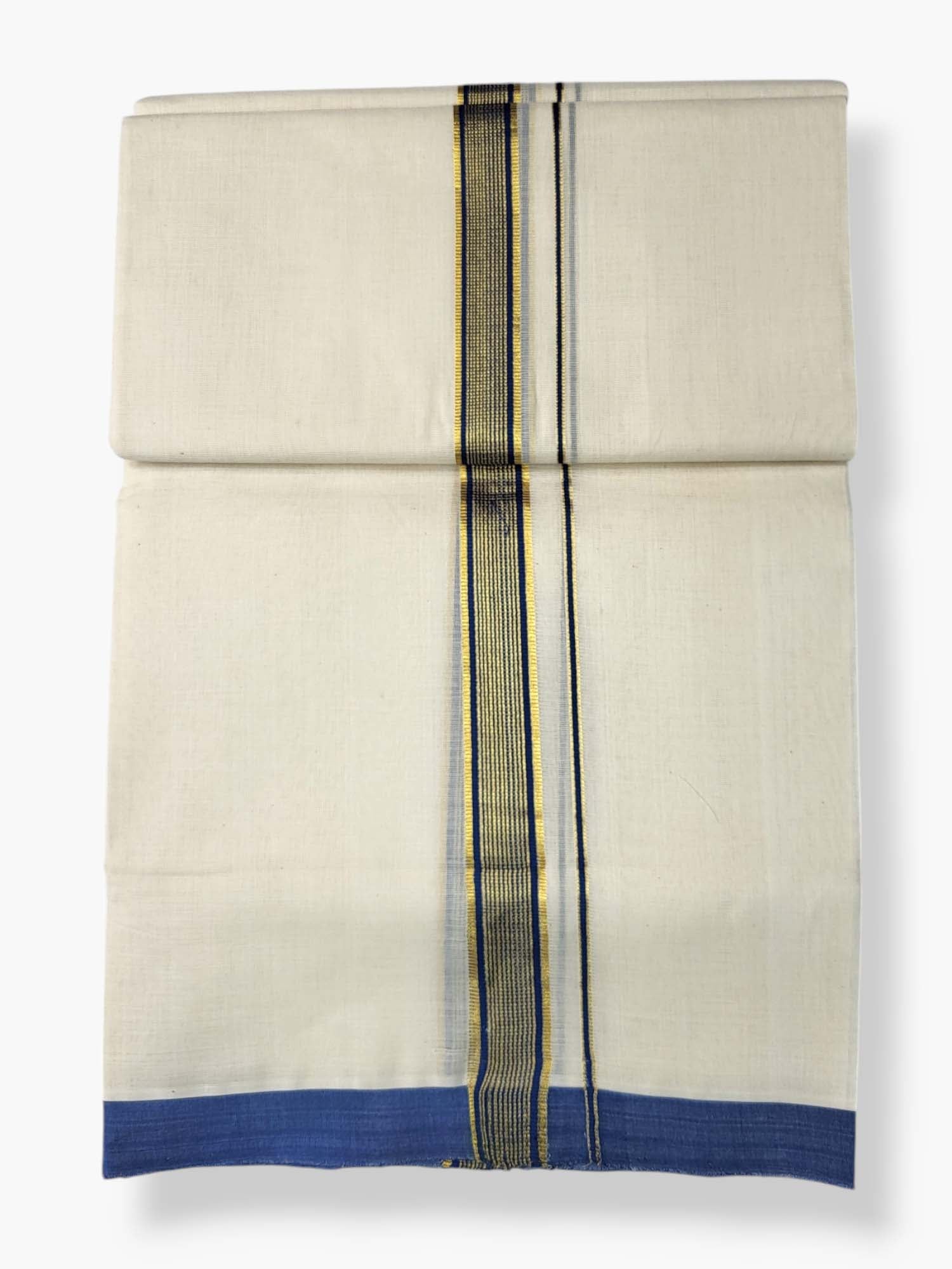  Kerala Balaramapuram Pure Cotton Handloom Mundu/Dhoti 