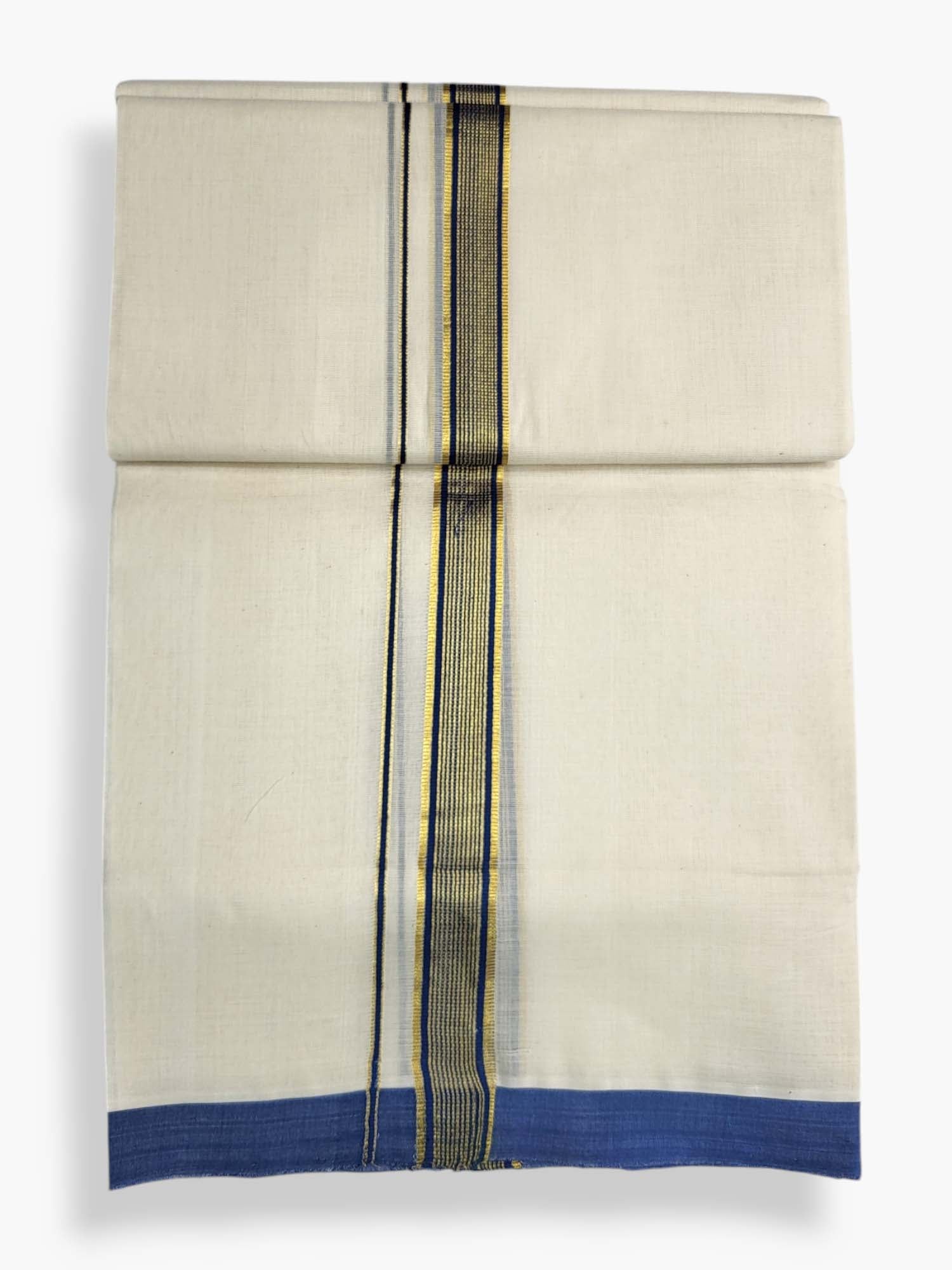  Kerala Balaramapuram Pure Cotton Handloom Mundu/Dhoti 