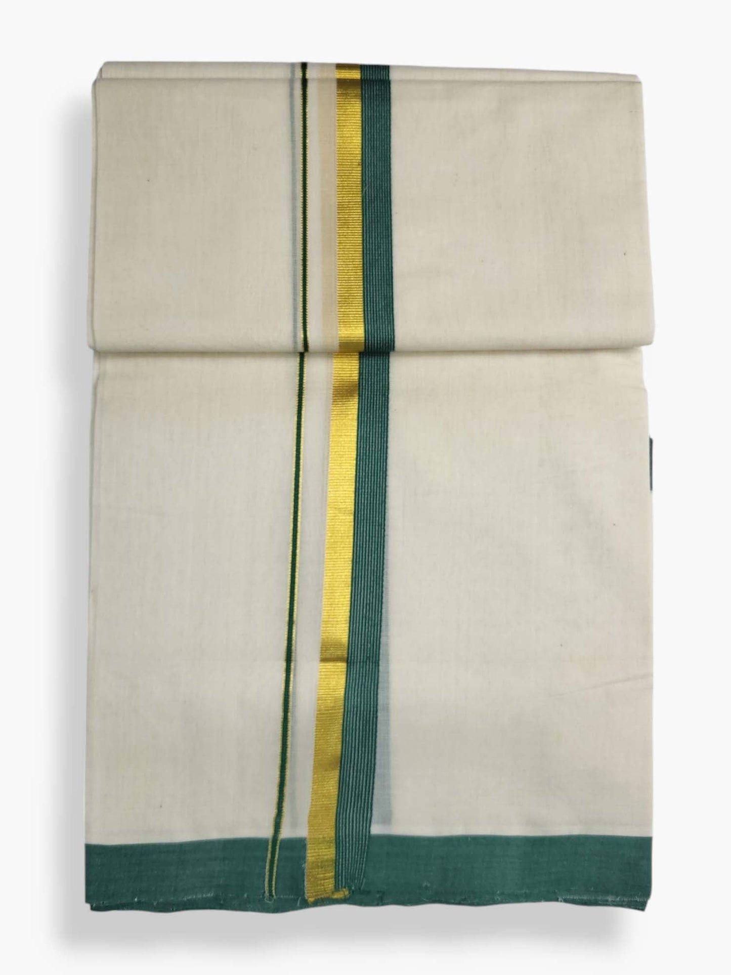  Kerala Balaramapuram Pure Cotton Handloom Mundu/Dhoti 