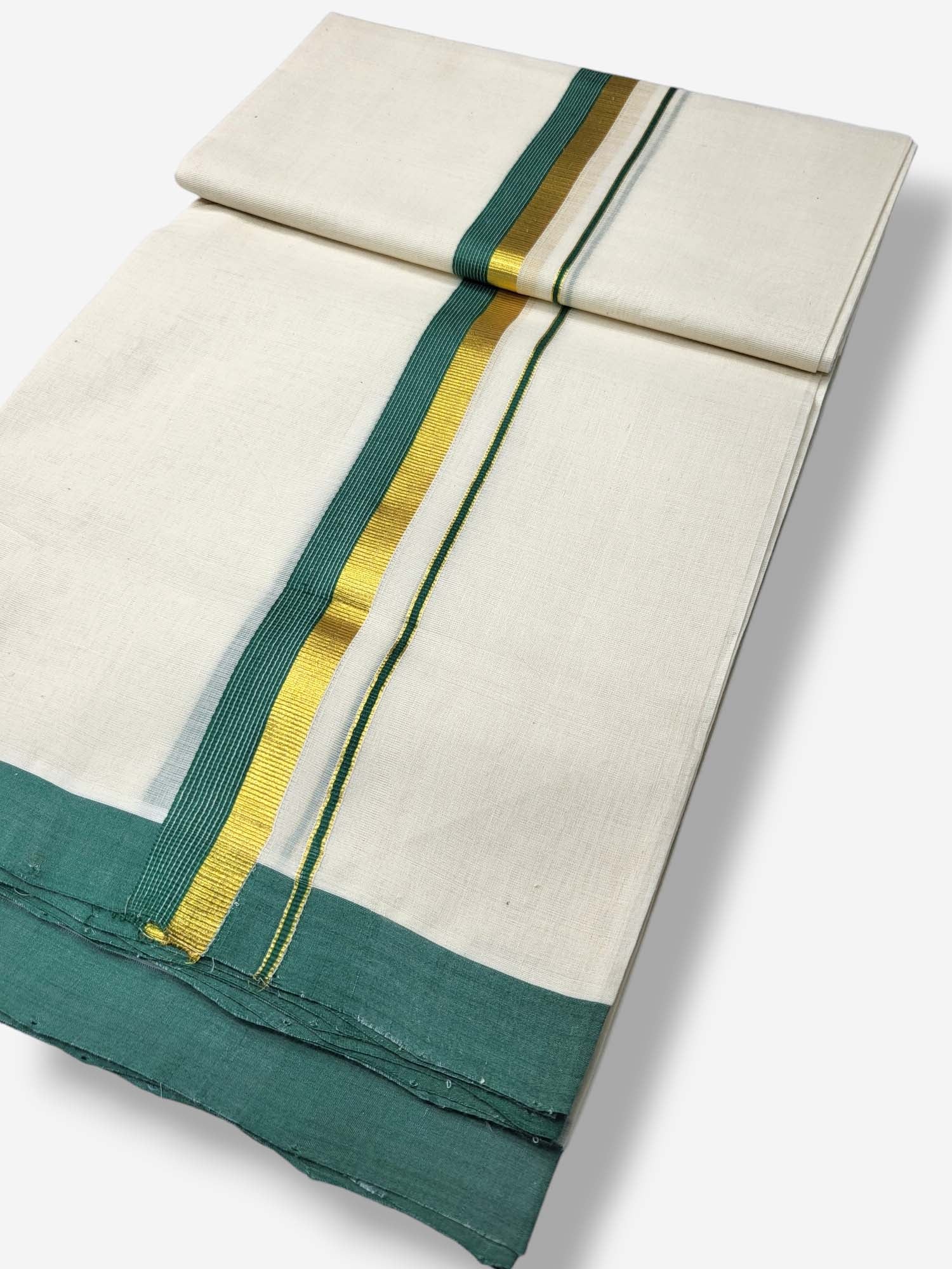  Kerala Balaramapuram Pure Cotton Handloom Mundu/Dhoti 