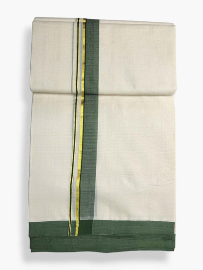  Kerala Balaramapuram Pure Cotton Handloom Mundu/Dhoti 