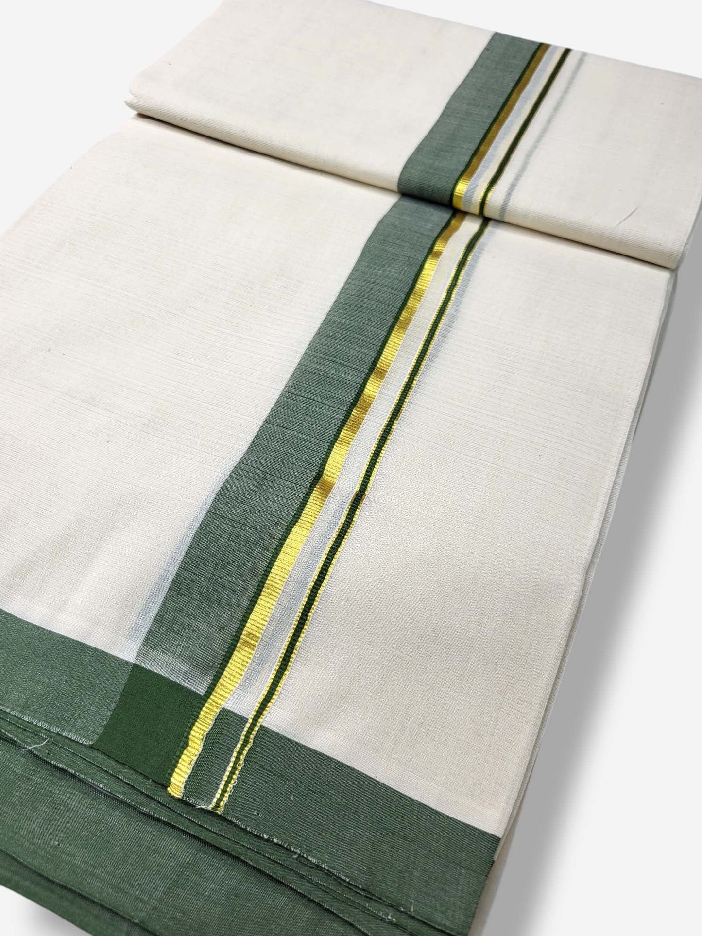  Kerala Balaramapuram Pure Cotton Handloom Mundu/Dhoti 