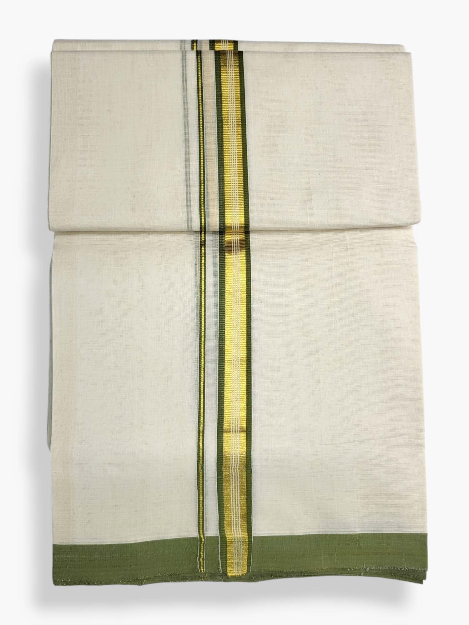  Kerala Balaramapuram Pure Cotton Handloom Mundu/Dhoti 