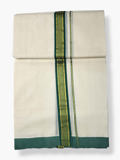  Kerala Balaramapuram Pure Cotton Handloom Mundu/Dhoti 