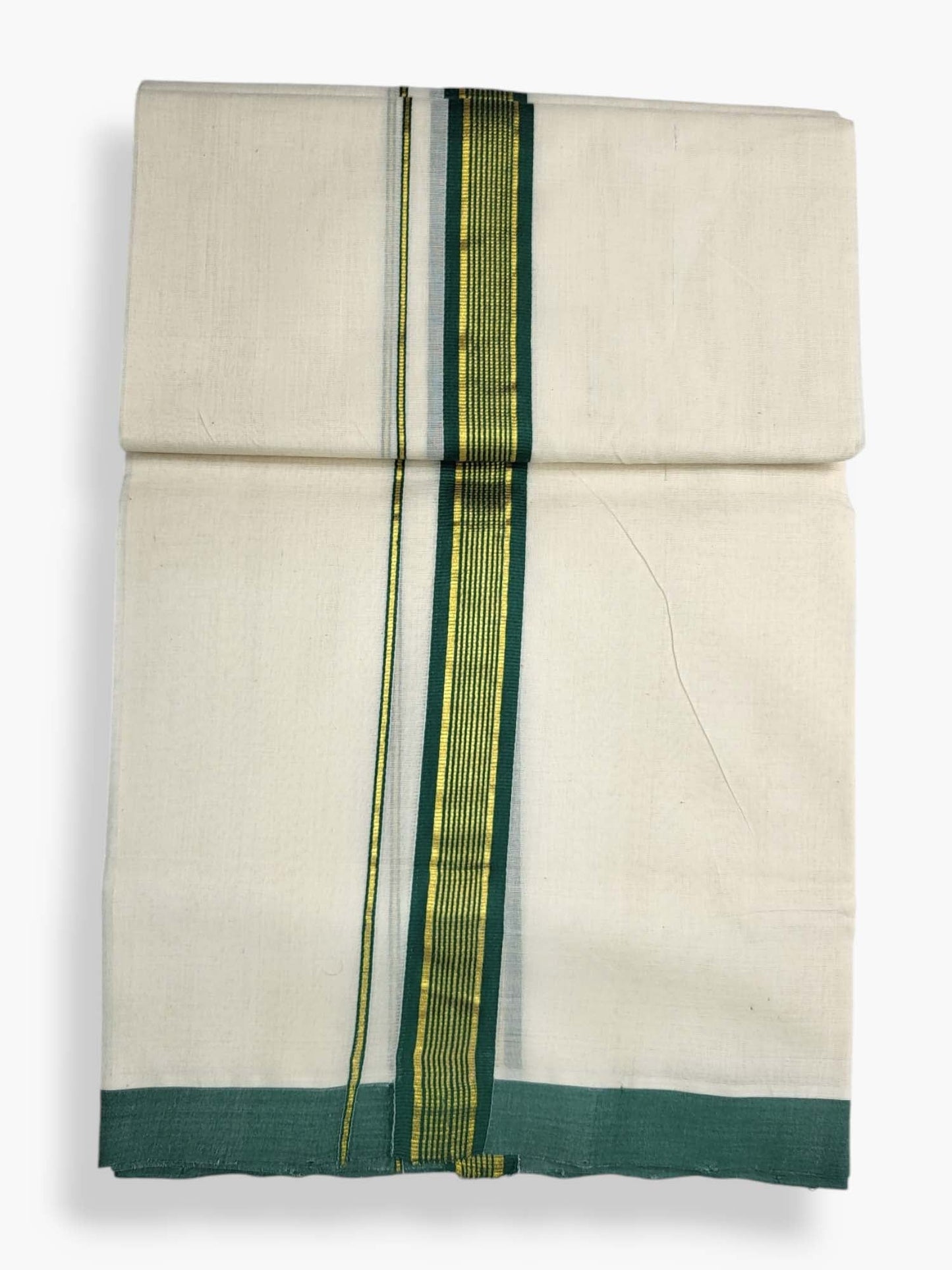  Kerala Balaramapuram Pure Cotton Handloom Mundu/Dhoti 