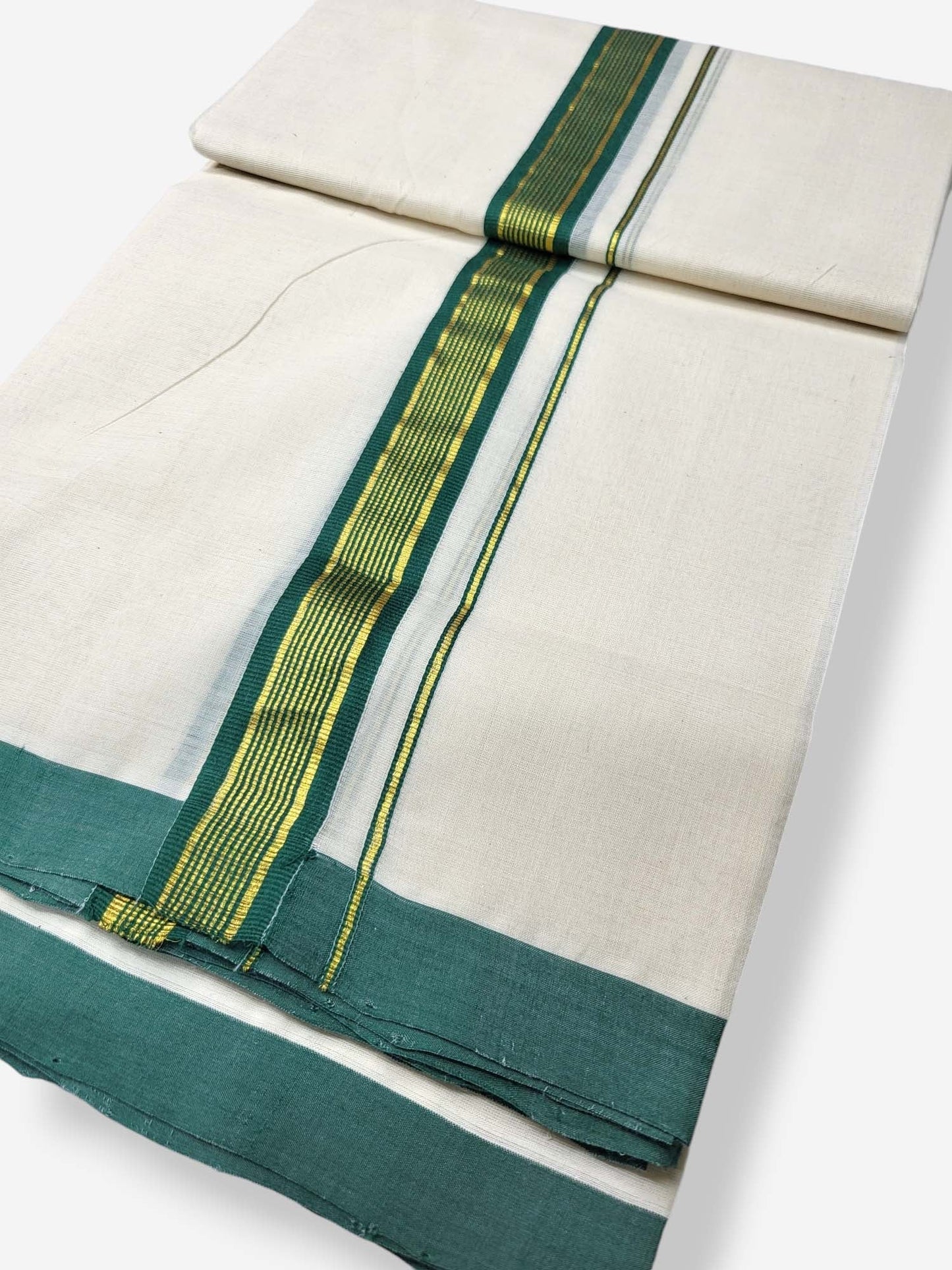  Kerala Balaramapuram Pure Cotton Handloom Mundu/Dhoti 