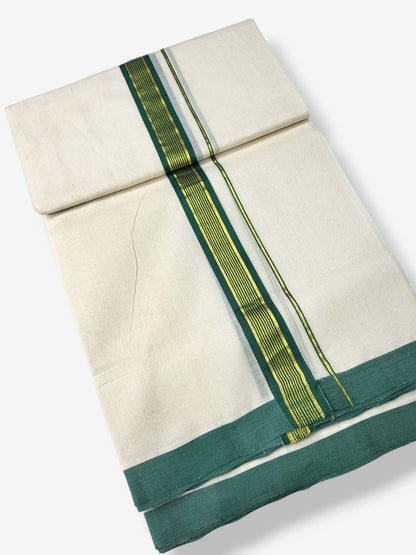  Kerala Balaramapuram Pure Cotton Handloom Mundu/Dhoti 