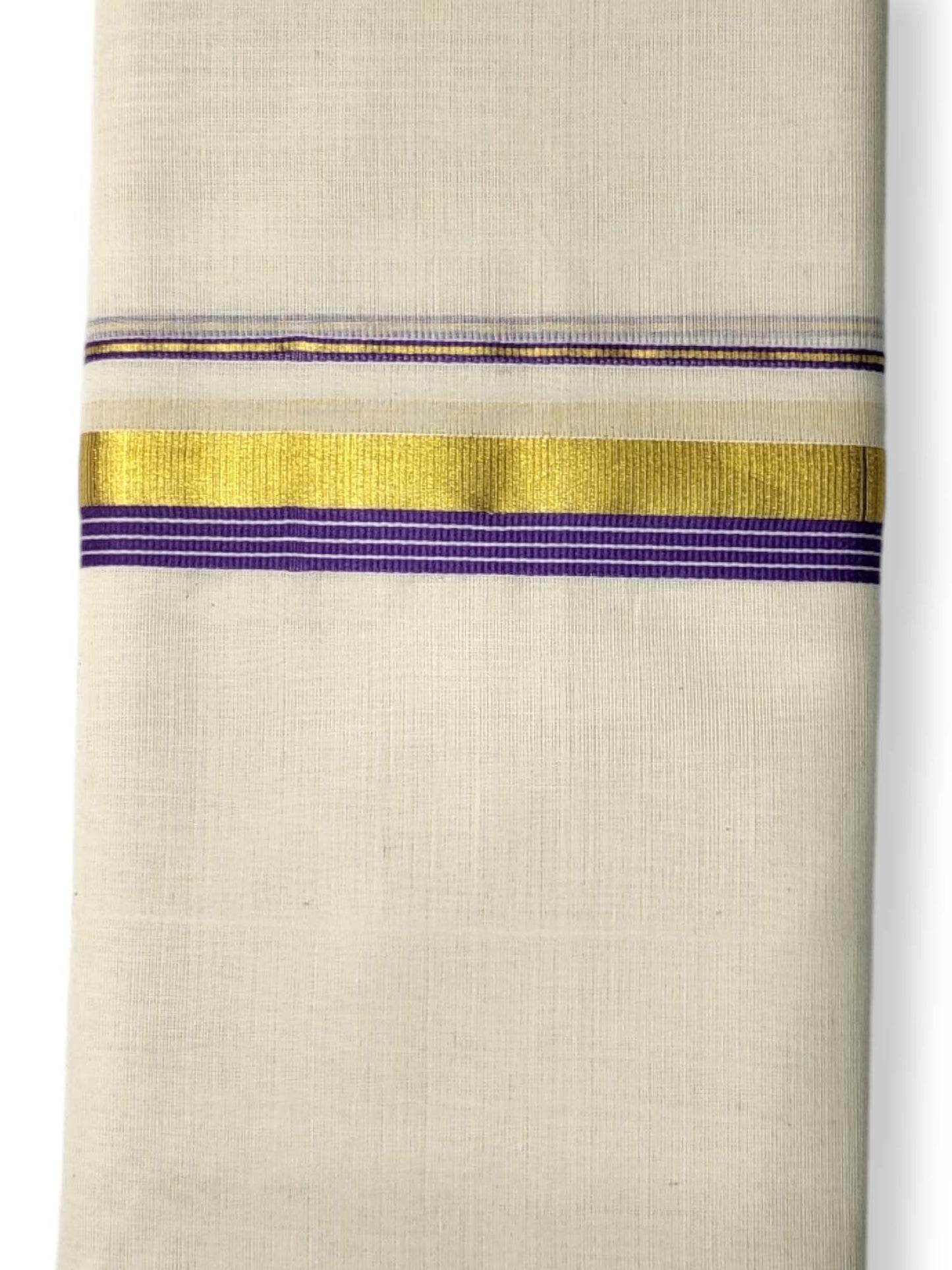  Kerala Balaramapuram Pure Cotton Handloom Mundu/Dhoti 