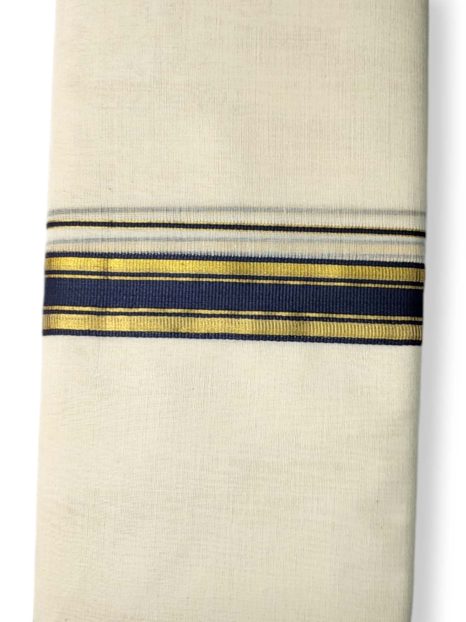  Kerala Balaramapuram Pure Cotton Handloom Mundu/Dhoti 