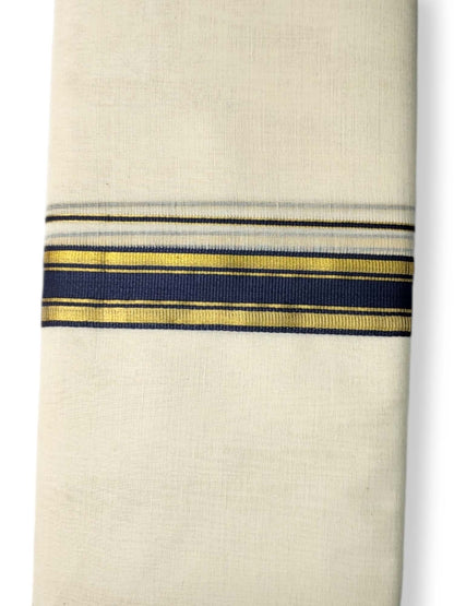  Kerala Balaramapuram Pure Cotton Handloom Mundu/Dhoti 