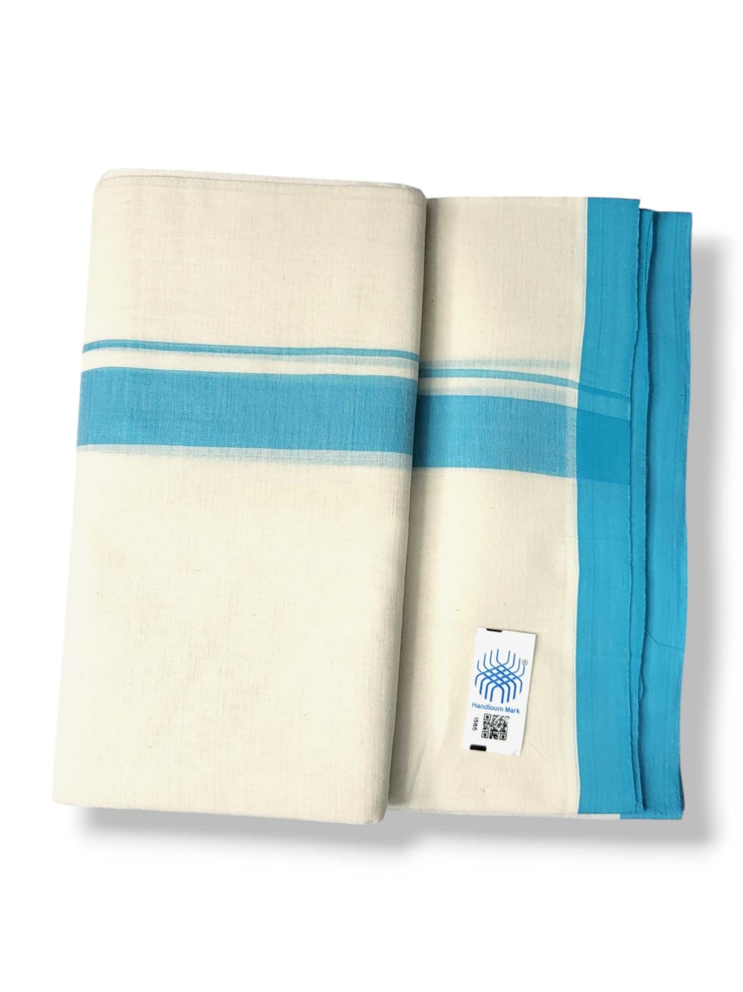  Kerala Balaramapuram Pure Cotton Handloom Mundu/Dhoti 