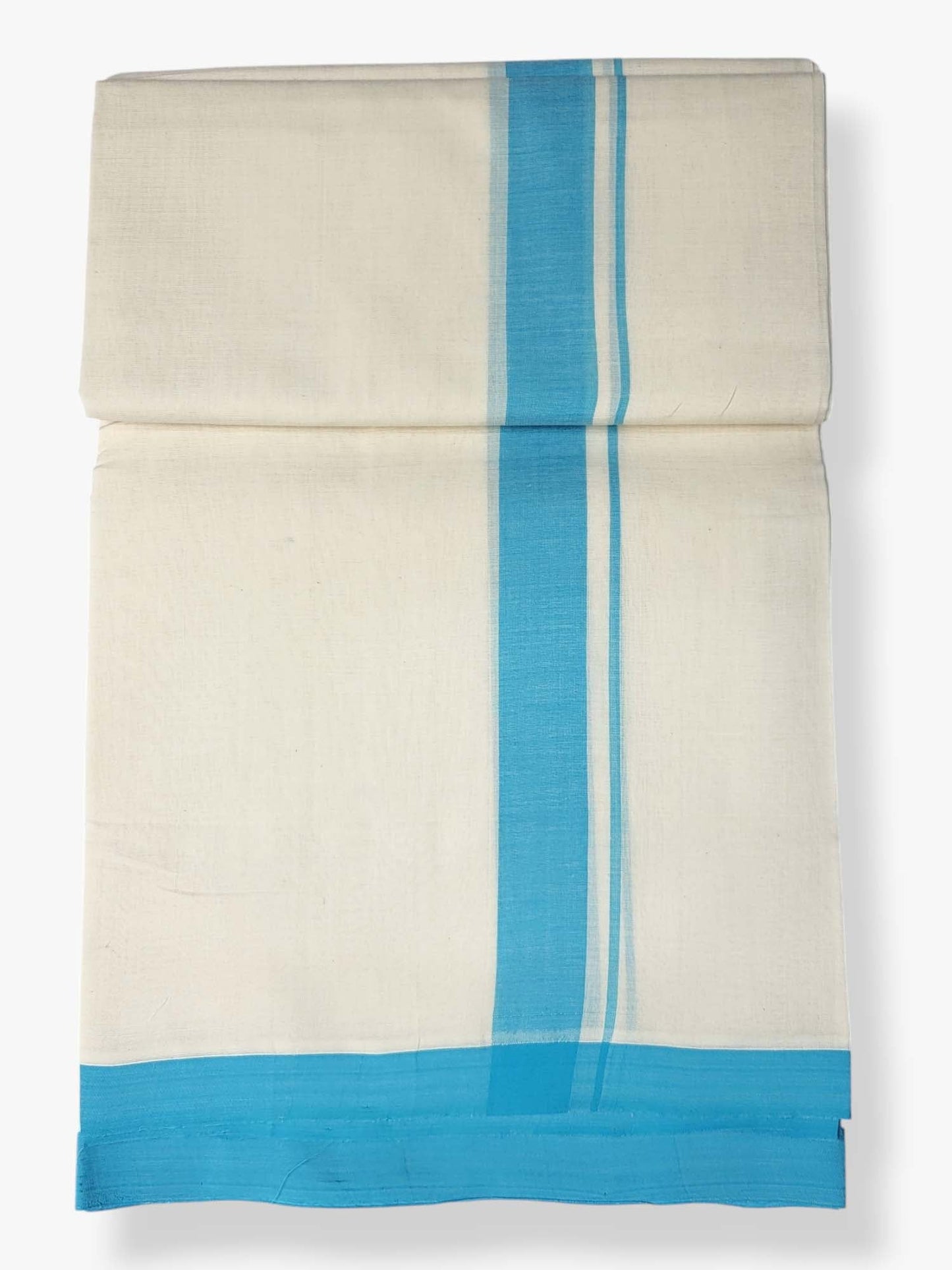  Kerala Balaramapuram Pure Cotton Handloom Mundu/Dhoti 