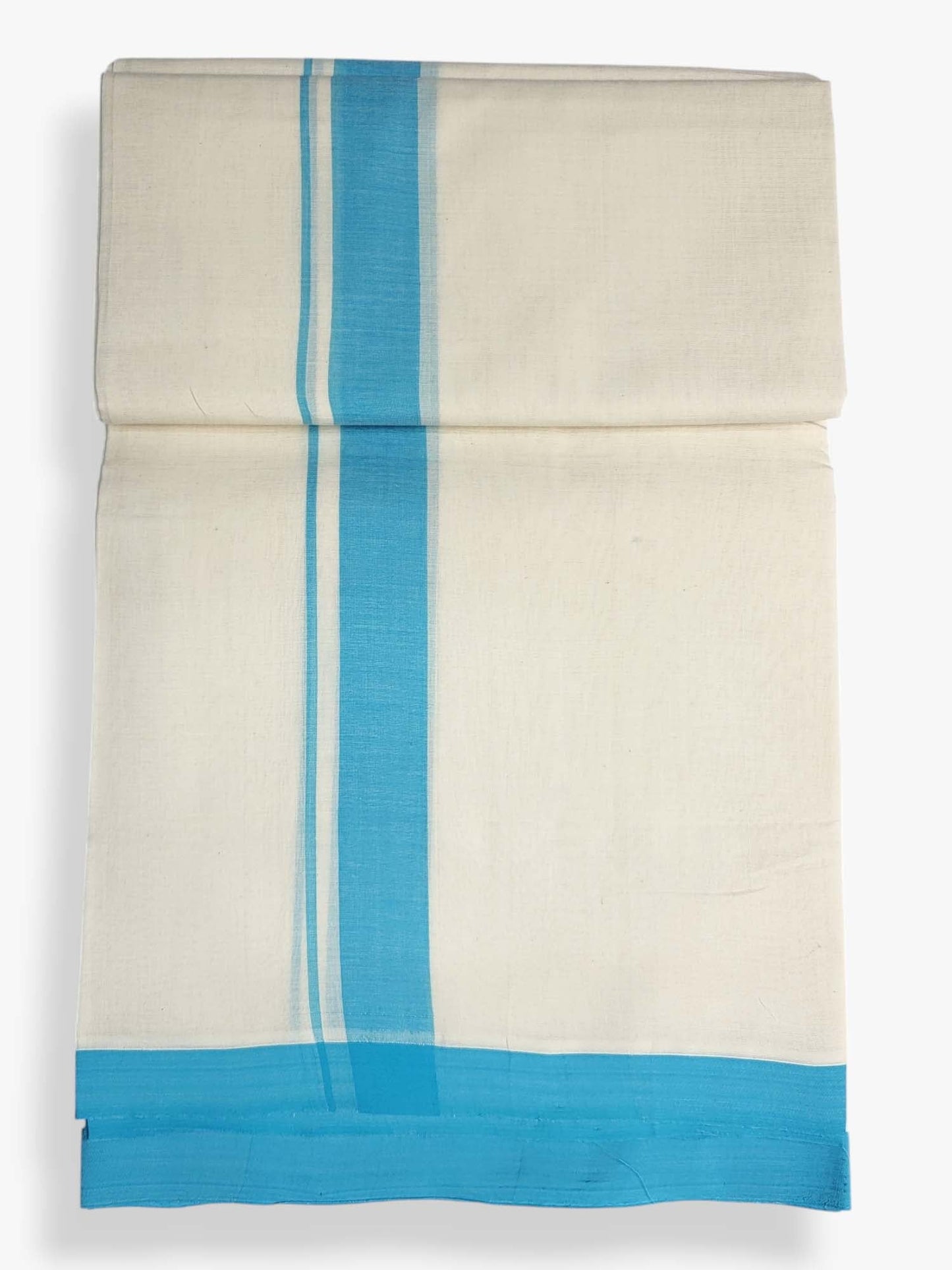  Kerala Balaramapuram Pure Cotton Handloom Mundu/Dhoti 