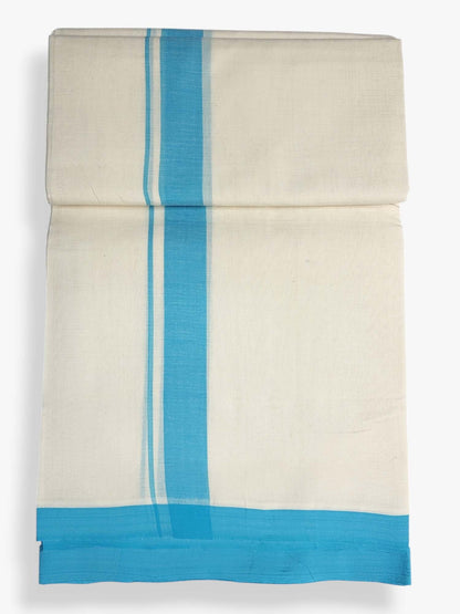  Kerala Balaramapuram Pure Cotton Handloom Mundu/Dhoti 