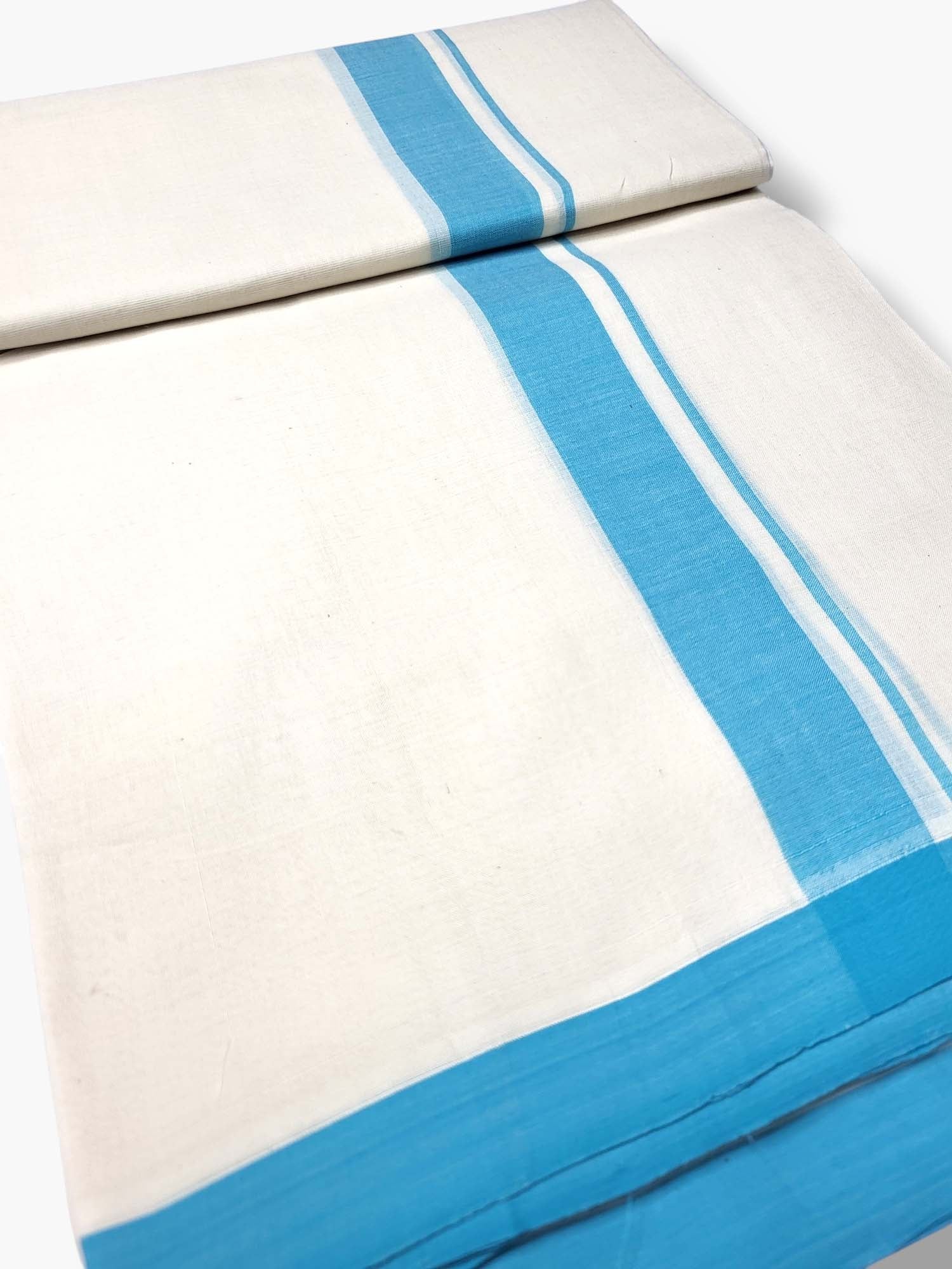  Kerala Balaramapuram Pure Cotton Handloom Mundu/Dhoti 