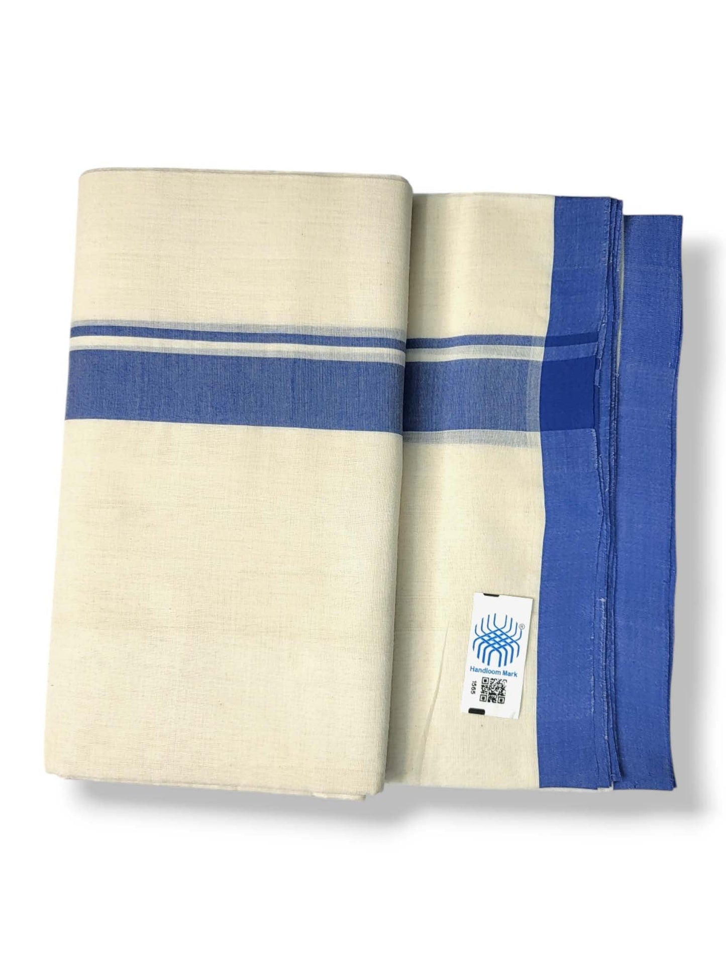  Kerala Balaramapuram Pure Cotton Handloom Mundu/Dhoti 