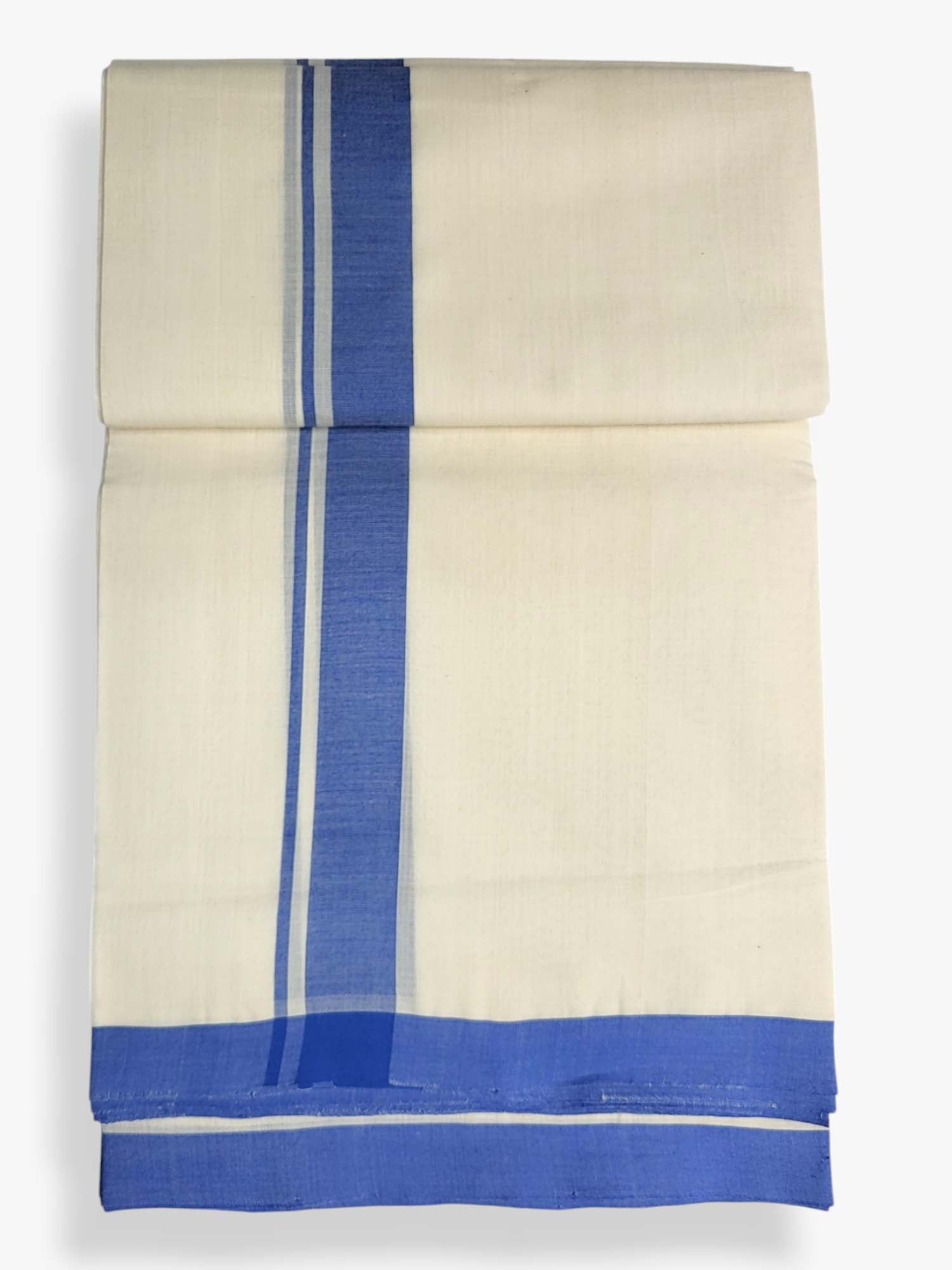  Kerala Balaramapuram Pure Cotton Handloom Mundu/Dhoti 