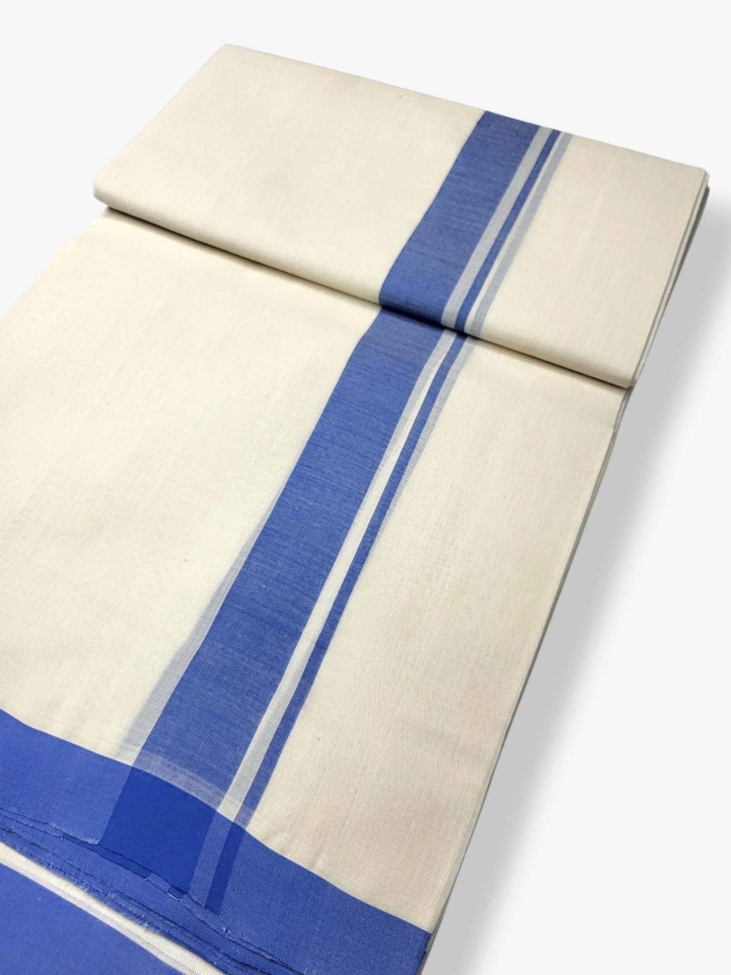  Kerala Balaramapuram Pure Cotton Handloom Mundu/Dhoti 