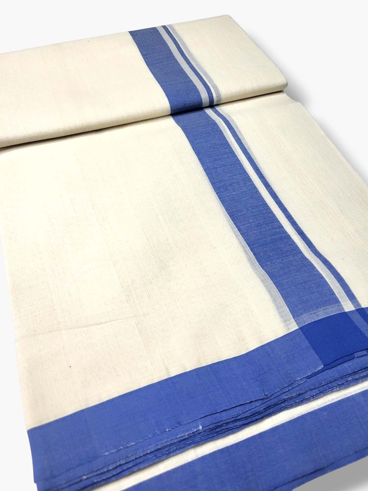  Kerala Balaramapuram Pure Cotton Handloom Mundu/Dhoti 