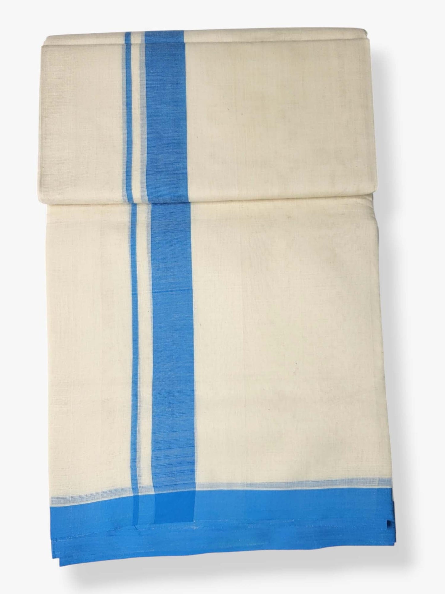  Kerala Balaramapuram Pure Cotton Handloom Mundu/Dhoti 