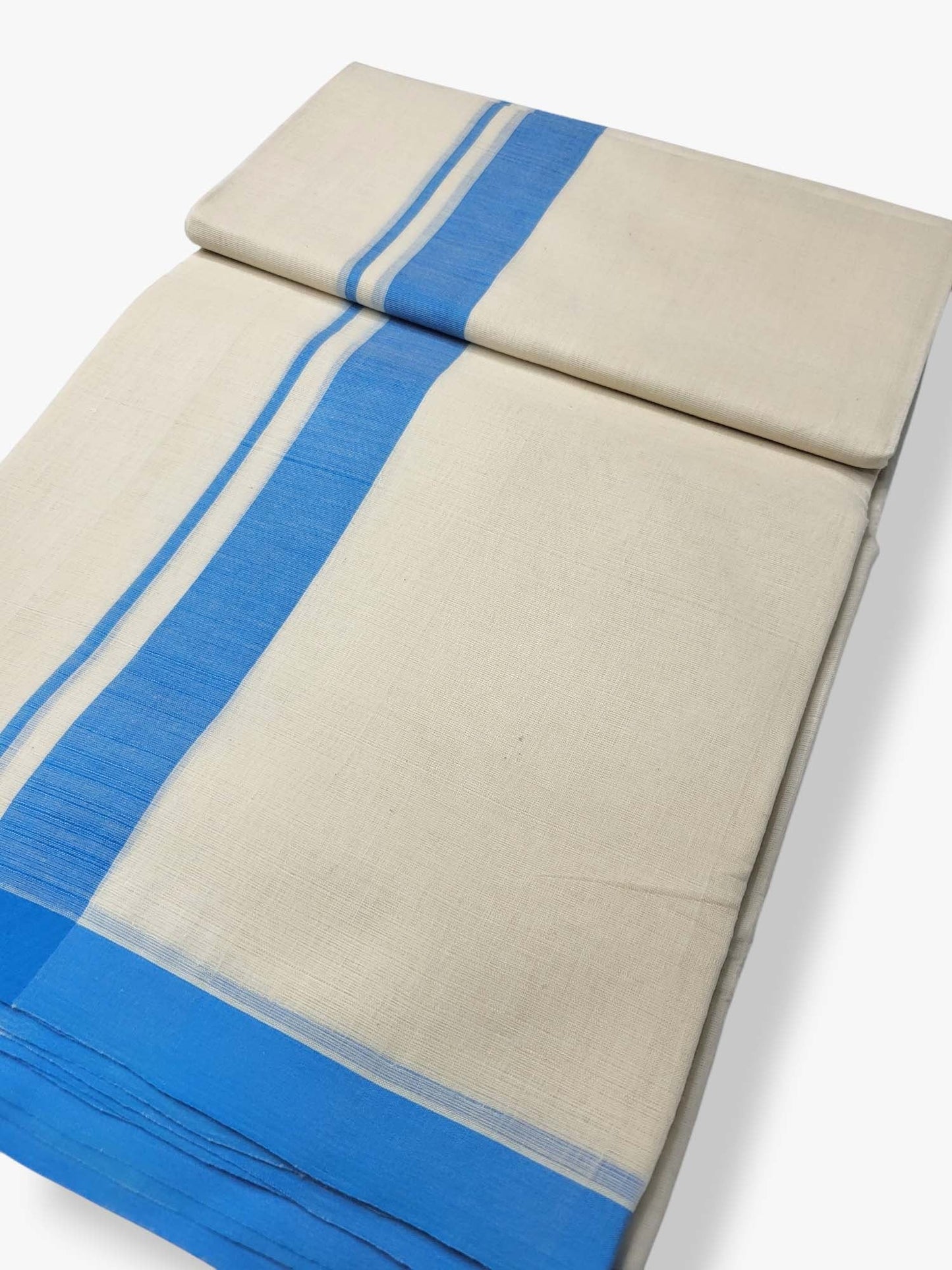  Kerala Balaramapuram Pure Cotton Handloom Mundu/Dhoti 