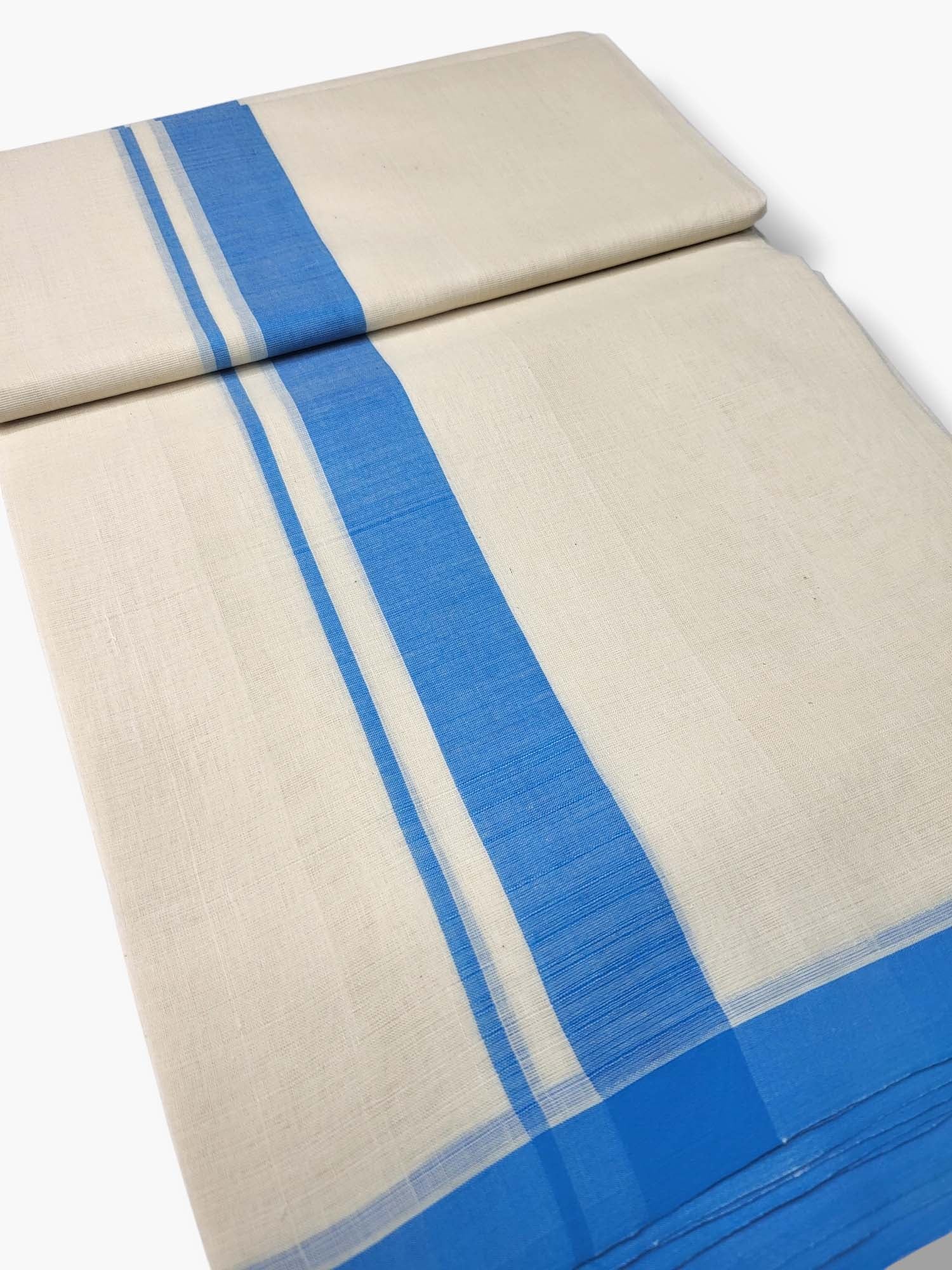  Kerala Balaramapuram Pure Cotton Handloom Mundu/Dhoti 