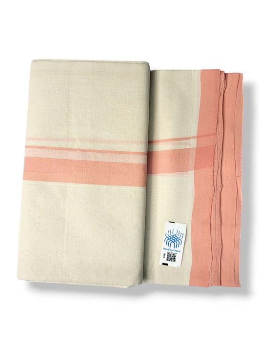  Kerala Balaramapuram Pure Cotton Handloom Mundu/Dhoti 