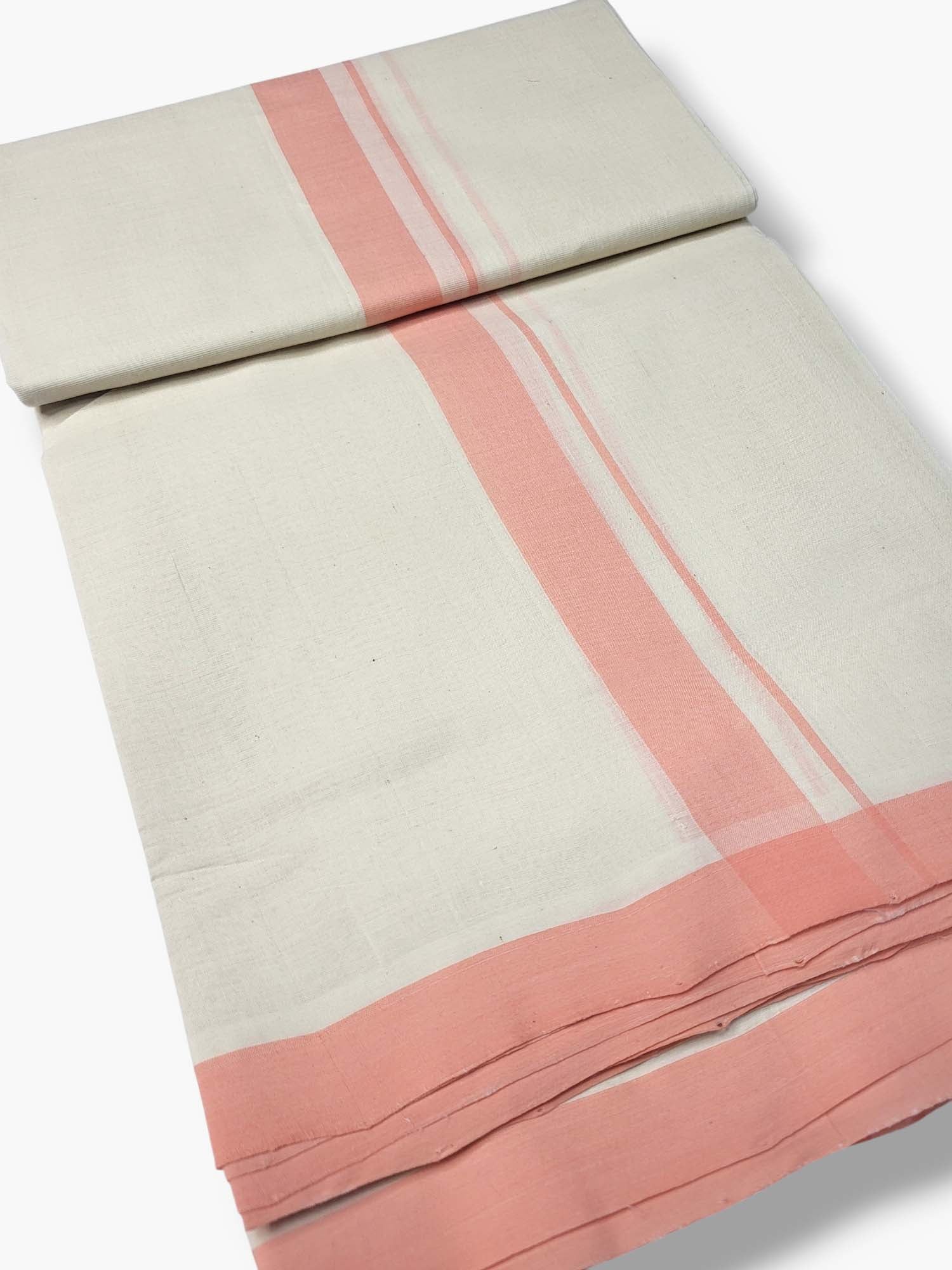  Kerala Balaramapuram Pure Cotton Handloom Mundu/Dhoti 