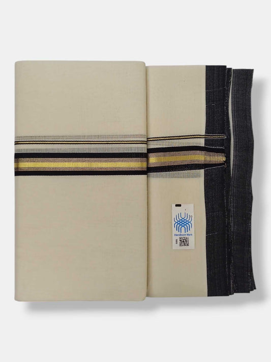 Kerala Balaramapuram Pure Cotton Handloom Mundu/Dhoti