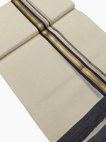 Kerala Balaramapuram Pure Cotton Handloom Mundu/Dhoti