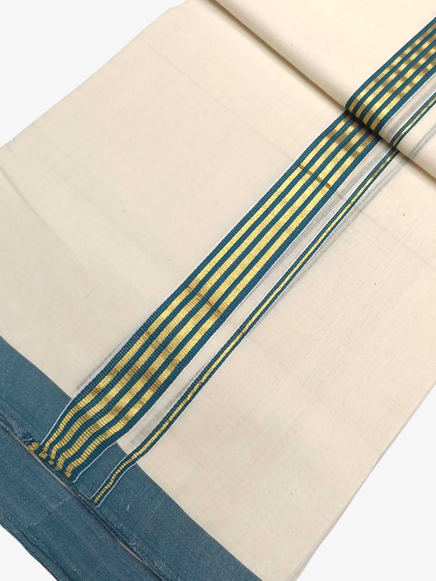 Kerala Balaramapuram Pure Cotton Handloom Mundu/Dhoti