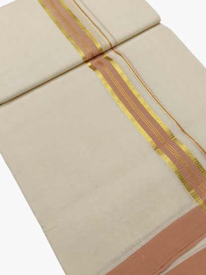 Kerala Balaramapuram Pure Cotton Handloom Mundu/Dhoti