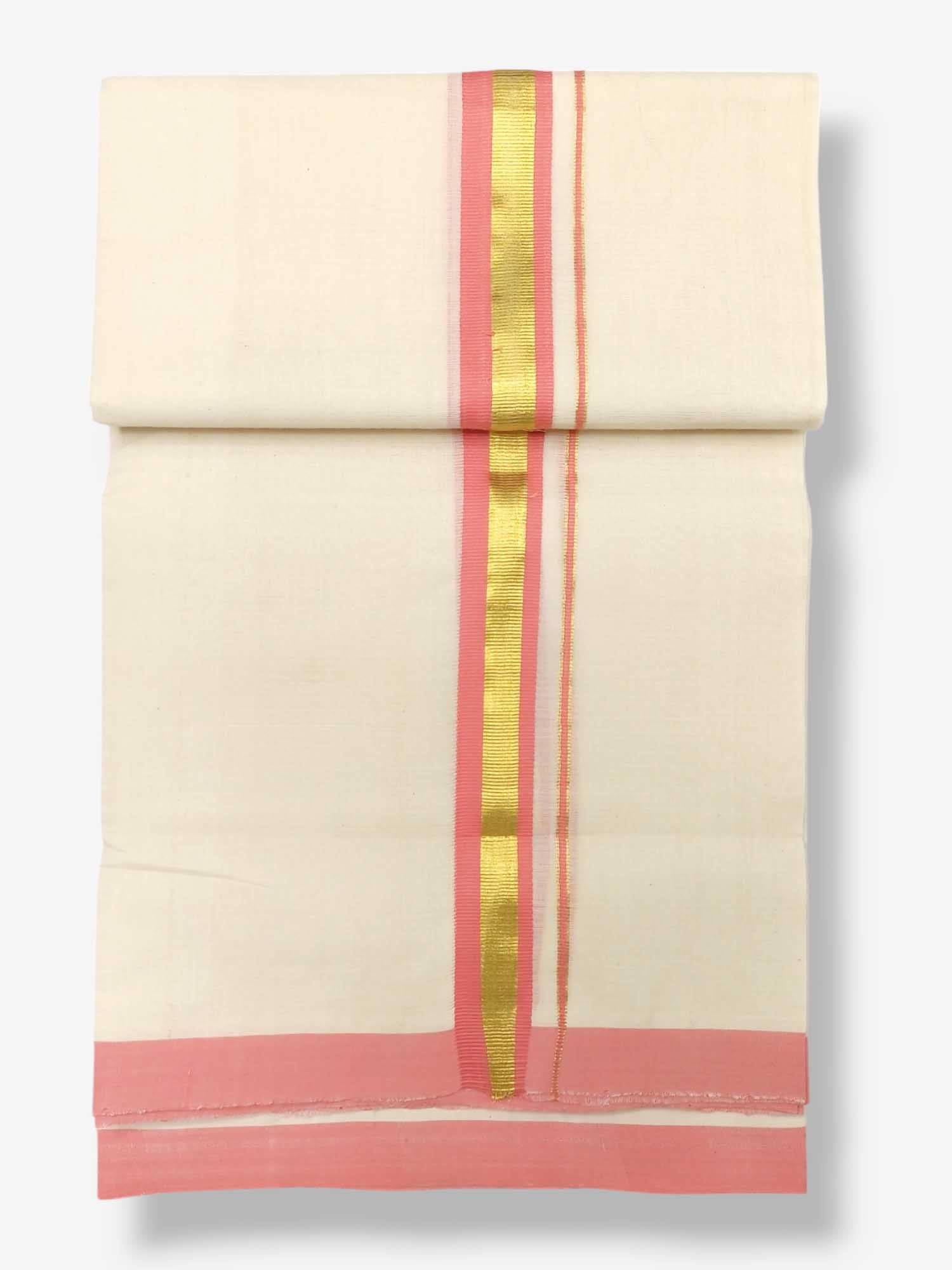 Kerala Balaramapuram Pure Cotton Handloom Mundu/Dhoti