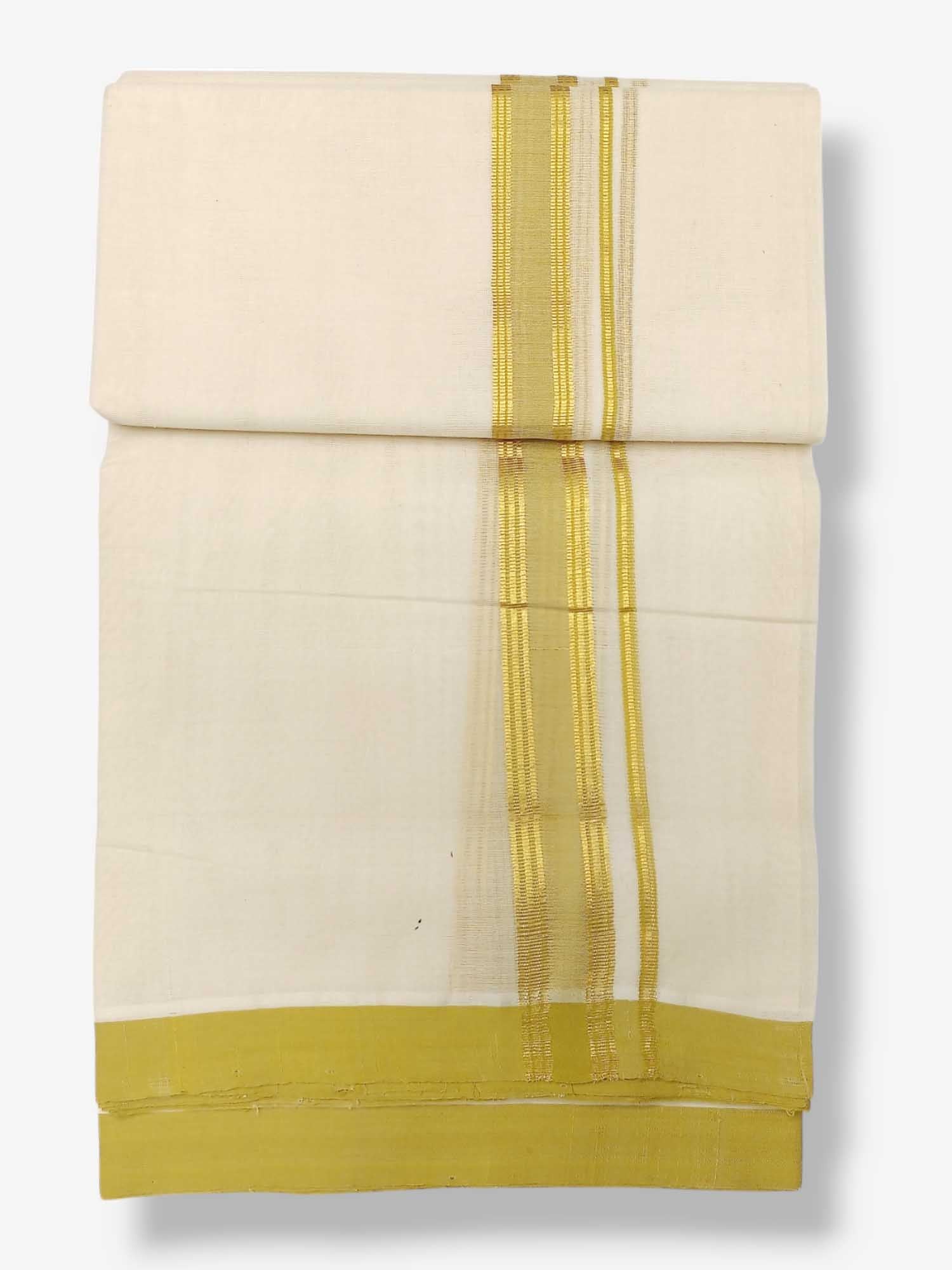 Kerala Balaramapuram Pure Cotton Handloom Mundu/Dhoti