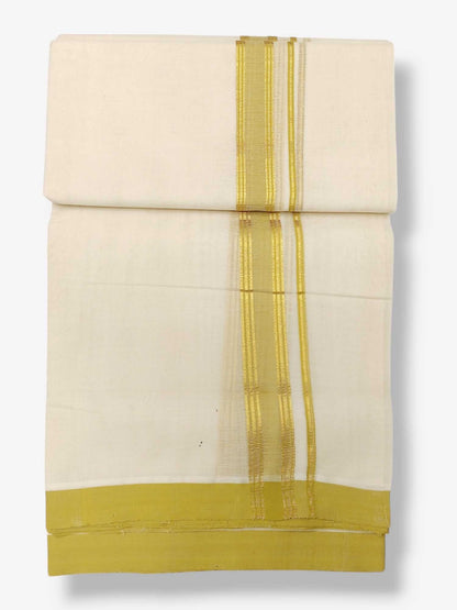 Kerala Balaramapuram Pure Cotton Handloom Mundu/Dhoti