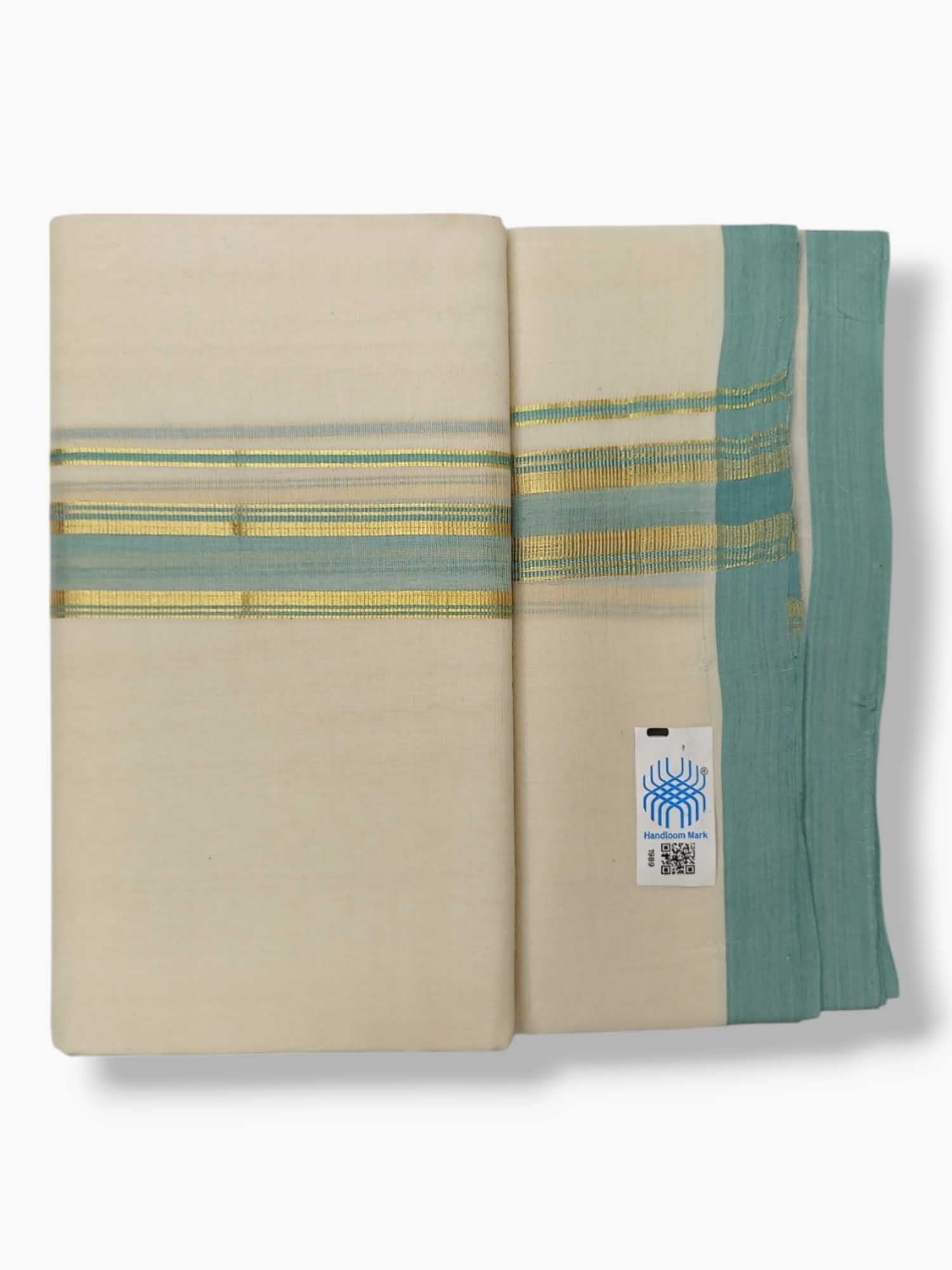 Kerala Balaramapuram Pure Cotton Handloom Mundu/Dhoti