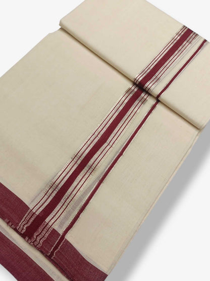 Kerala Balaramapuram Pure Cotton Handloom Mundu/Dhoti