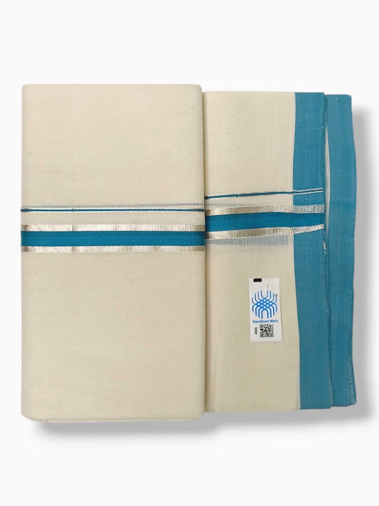 Kerala Balaramapuram Pure Cotton Handloom Mundu/Dhoti